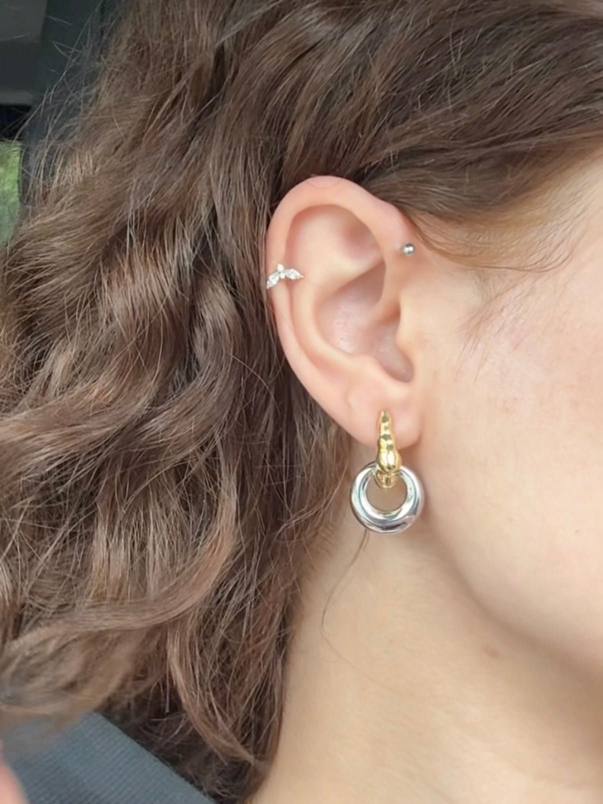 925 Gümüş Leyla Küpe