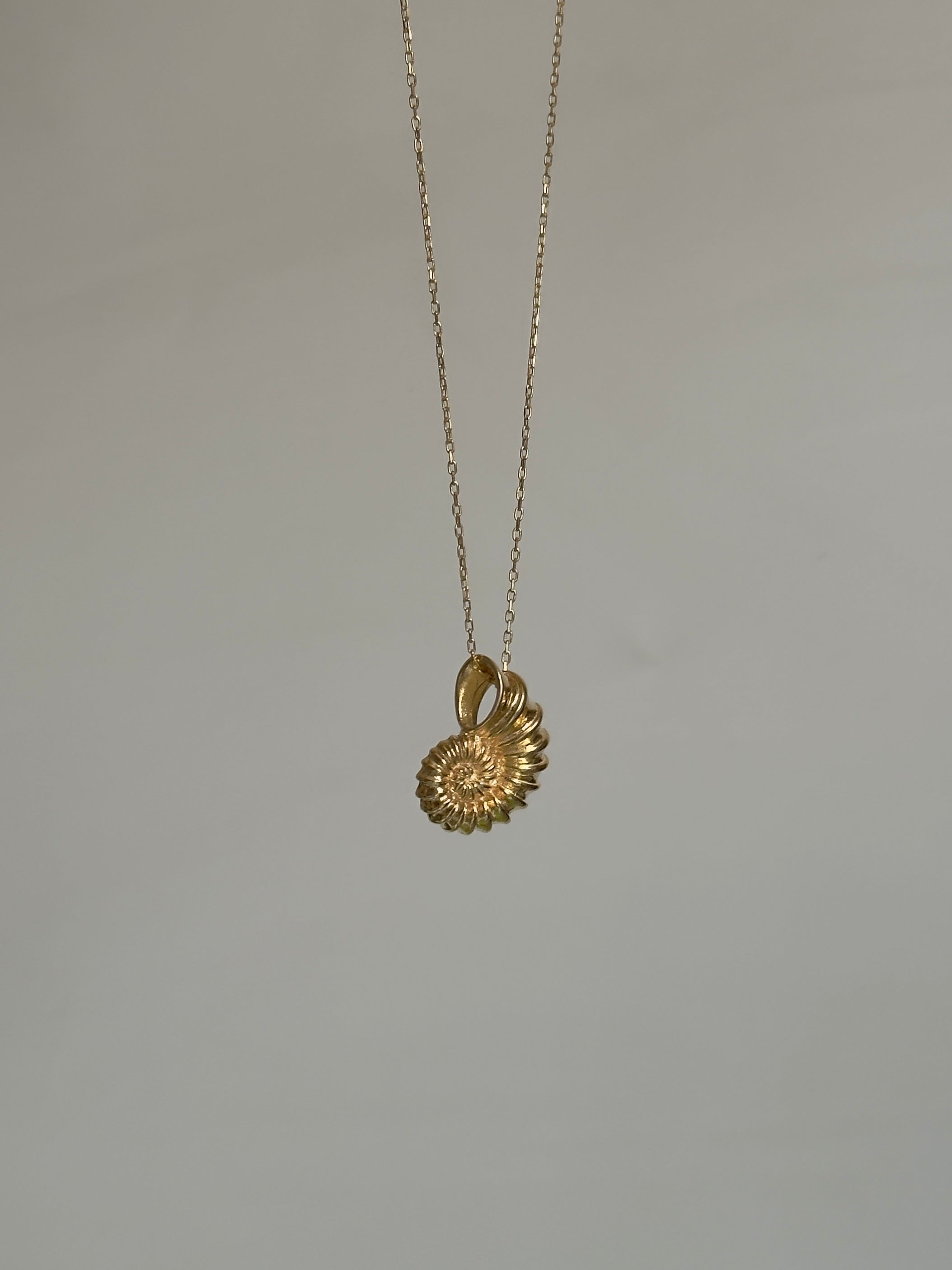 925 Ayar Gümüş Salyangoz Kabuğu Kolye