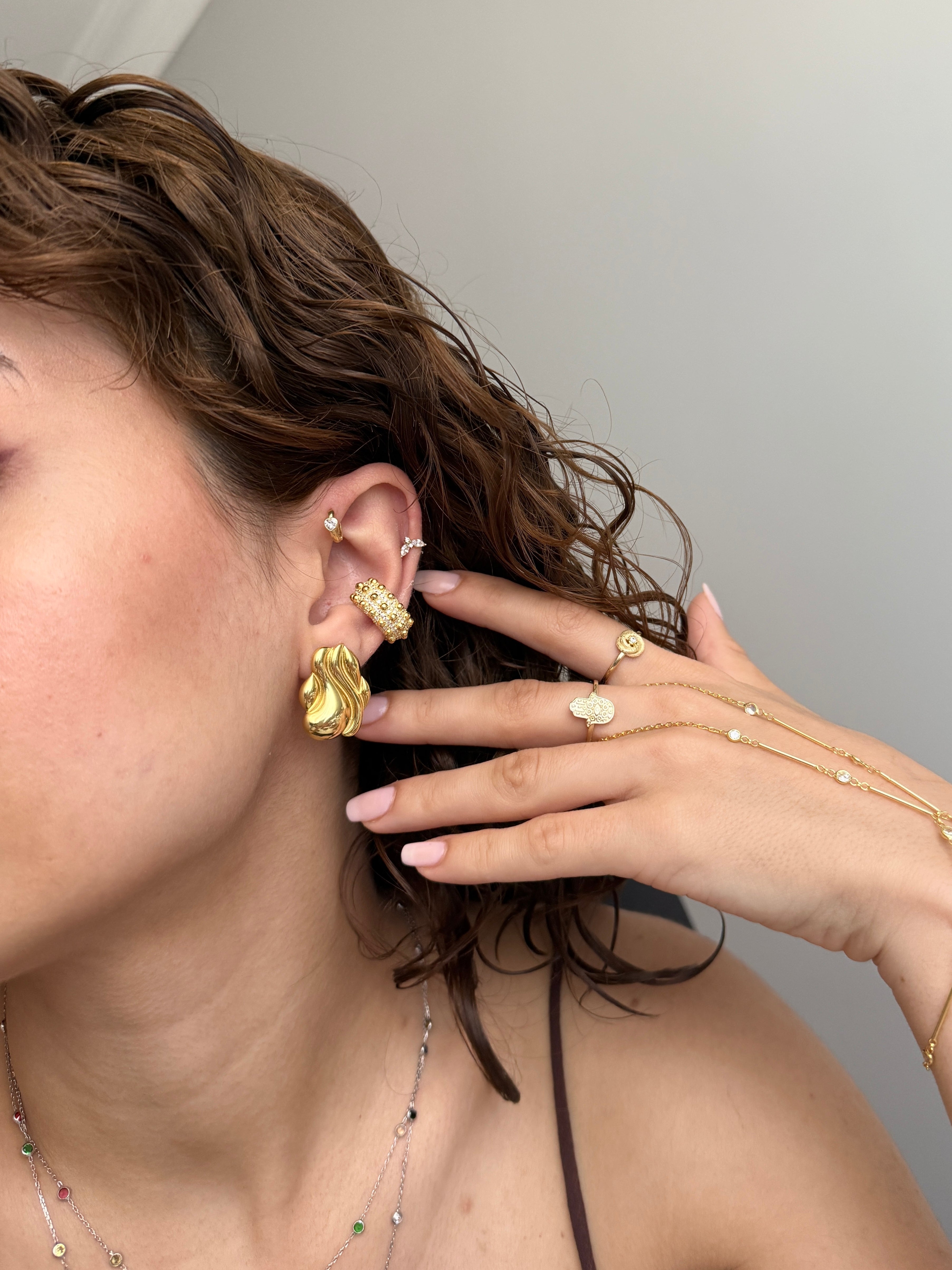 925 Gümüş Alora Küpe