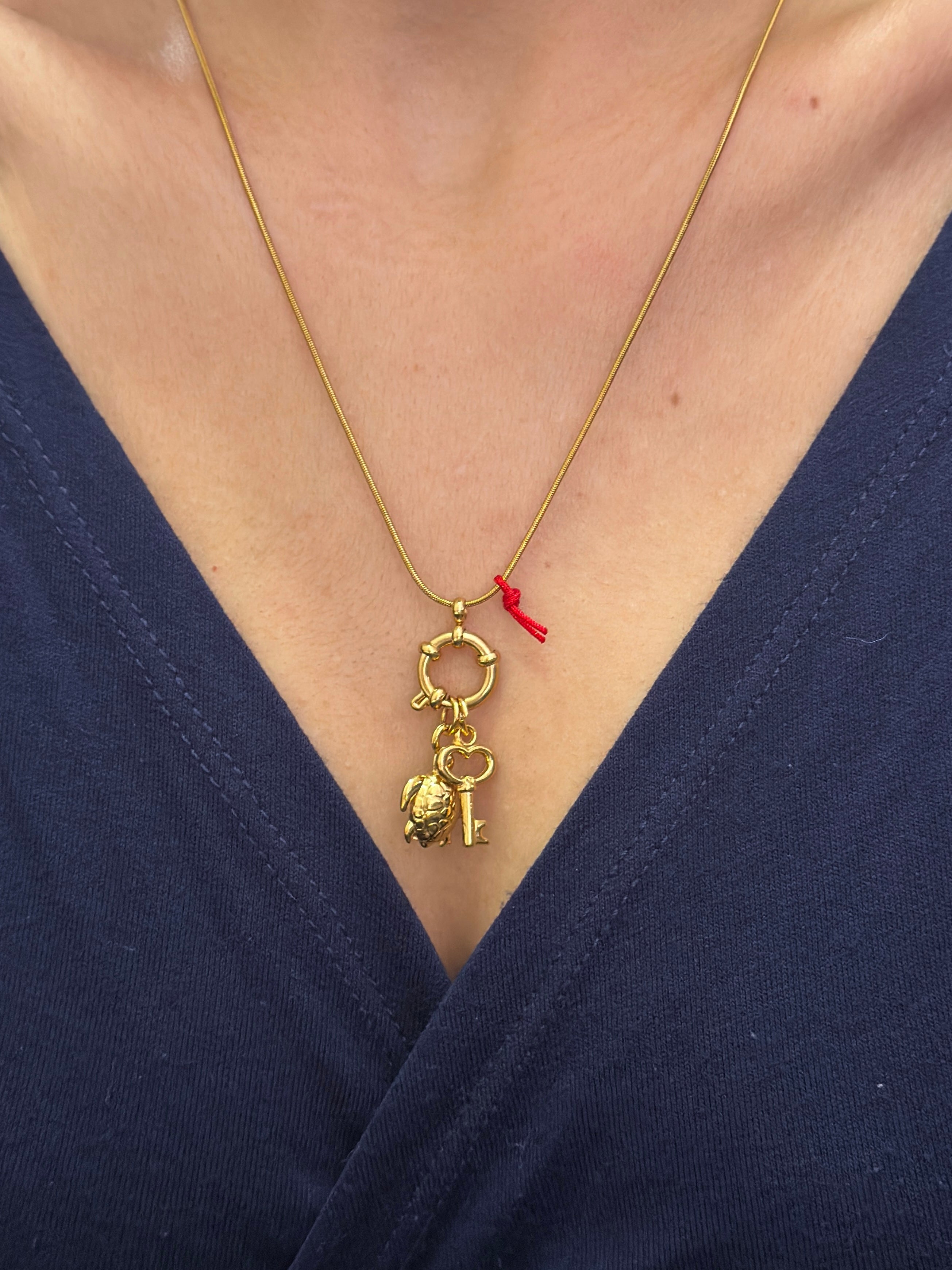 Çelik | Anahtar Manifest Kolyesi