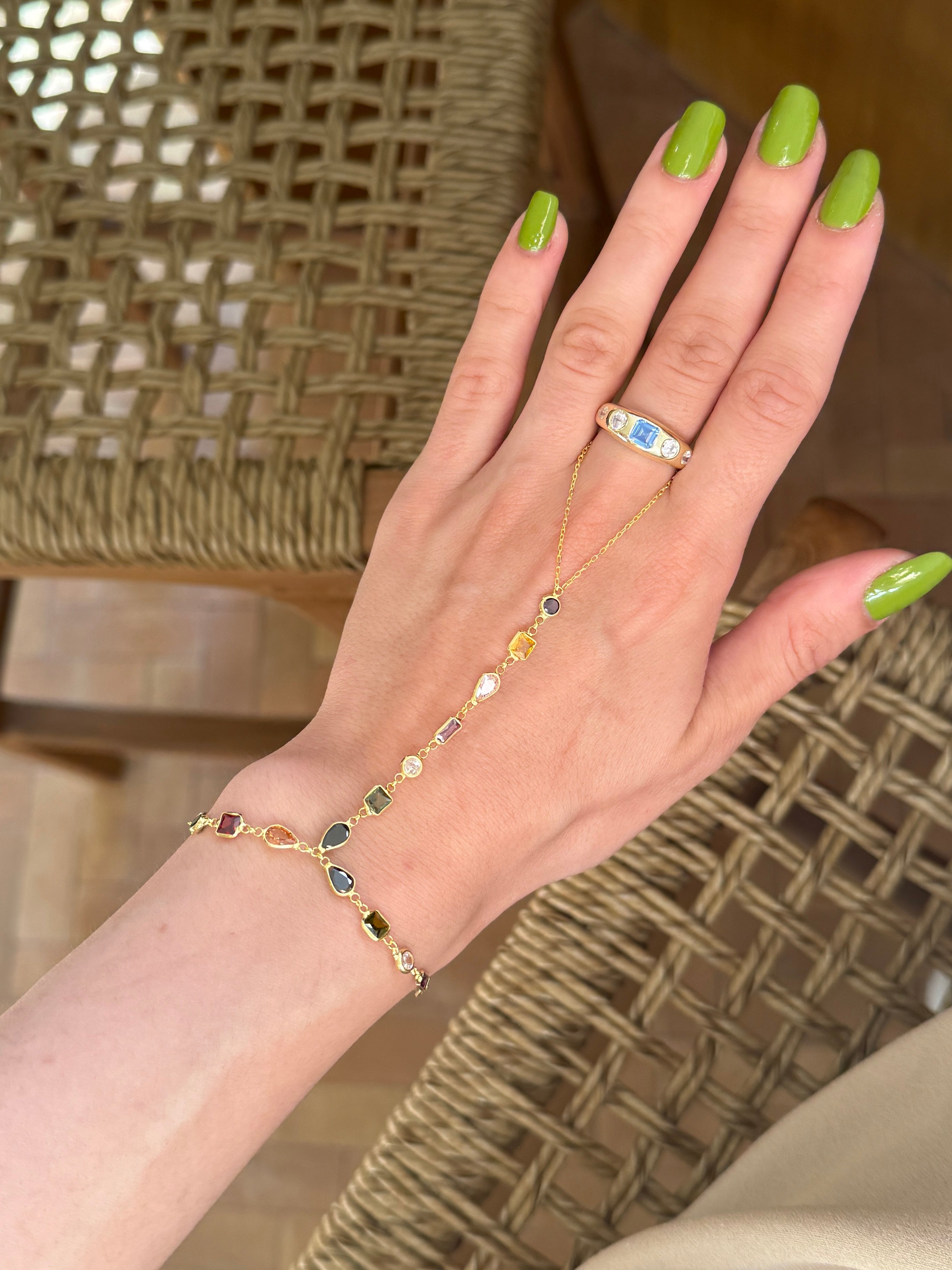 925 Gümüş Mix Renkli Şahmeran