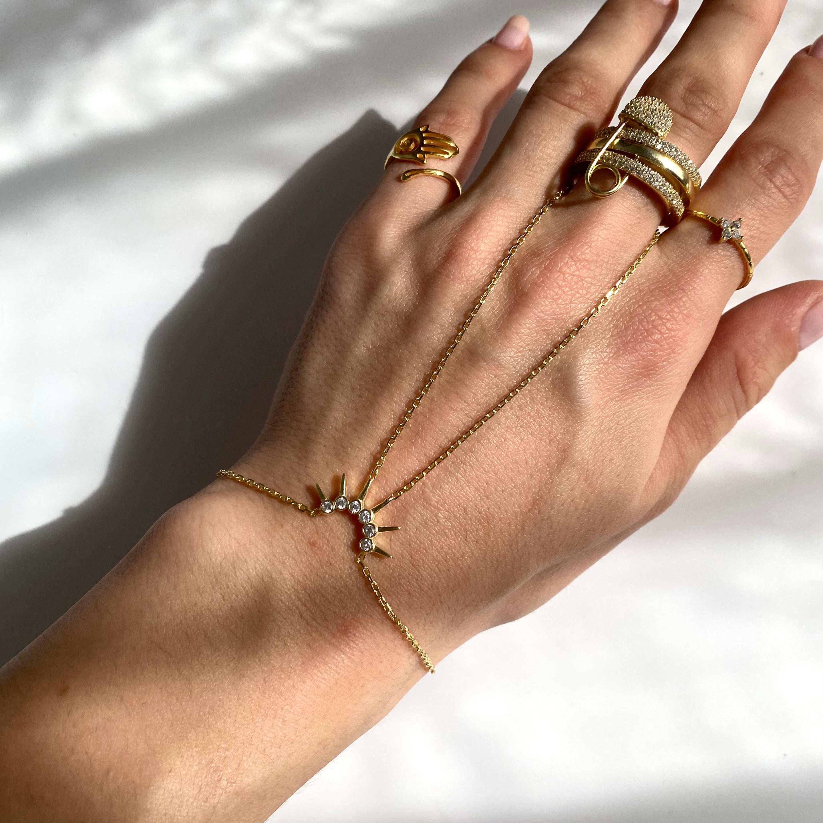 925 Gümüş Yarım Güneş Şahmeran