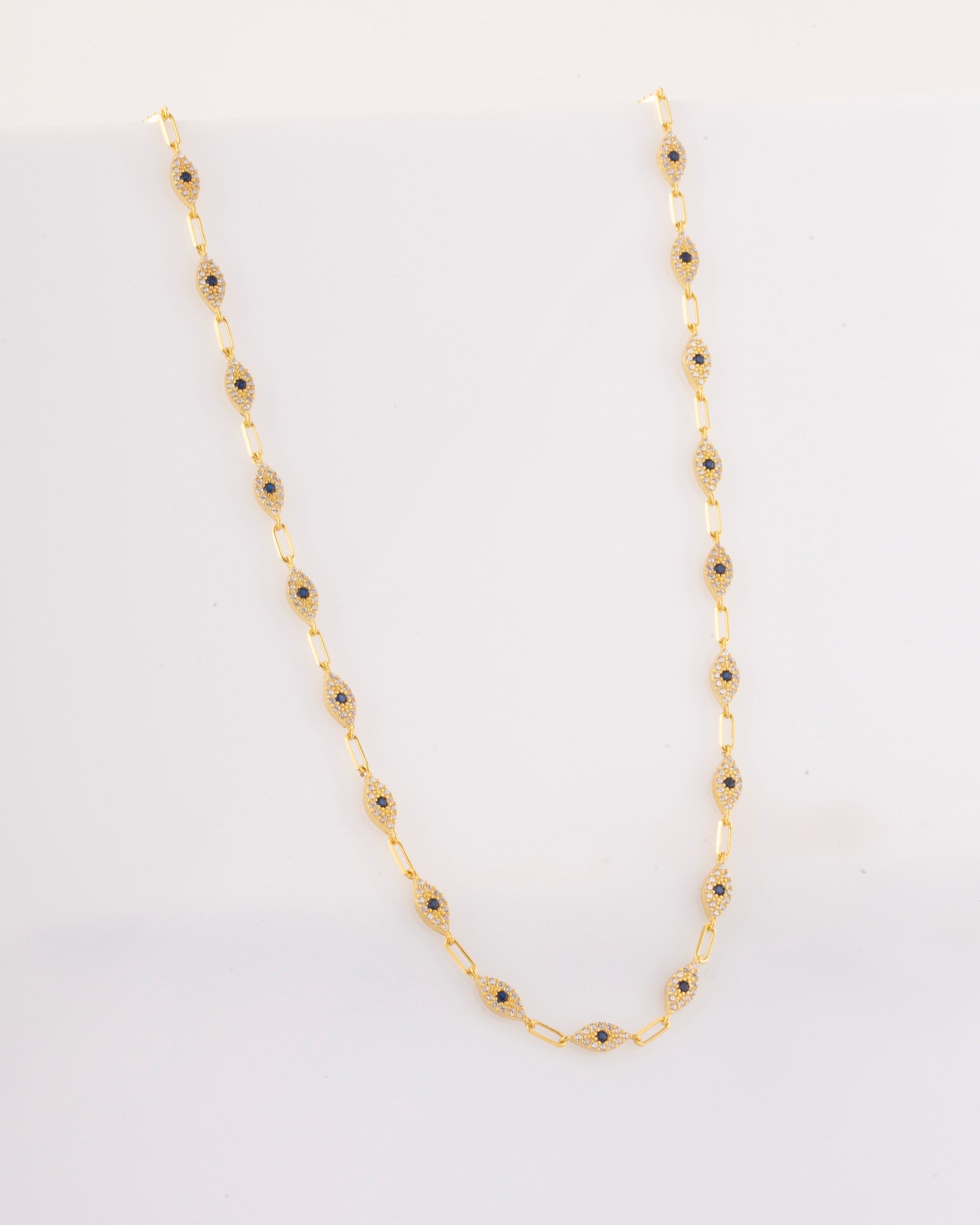 925 | Lacivert Göz Choker Kolye