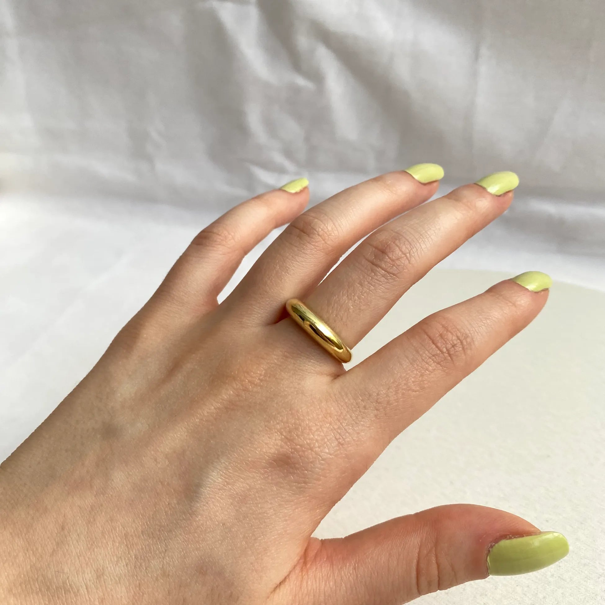 925 Ayar Gümüş | Minimal Bombe Yüzük