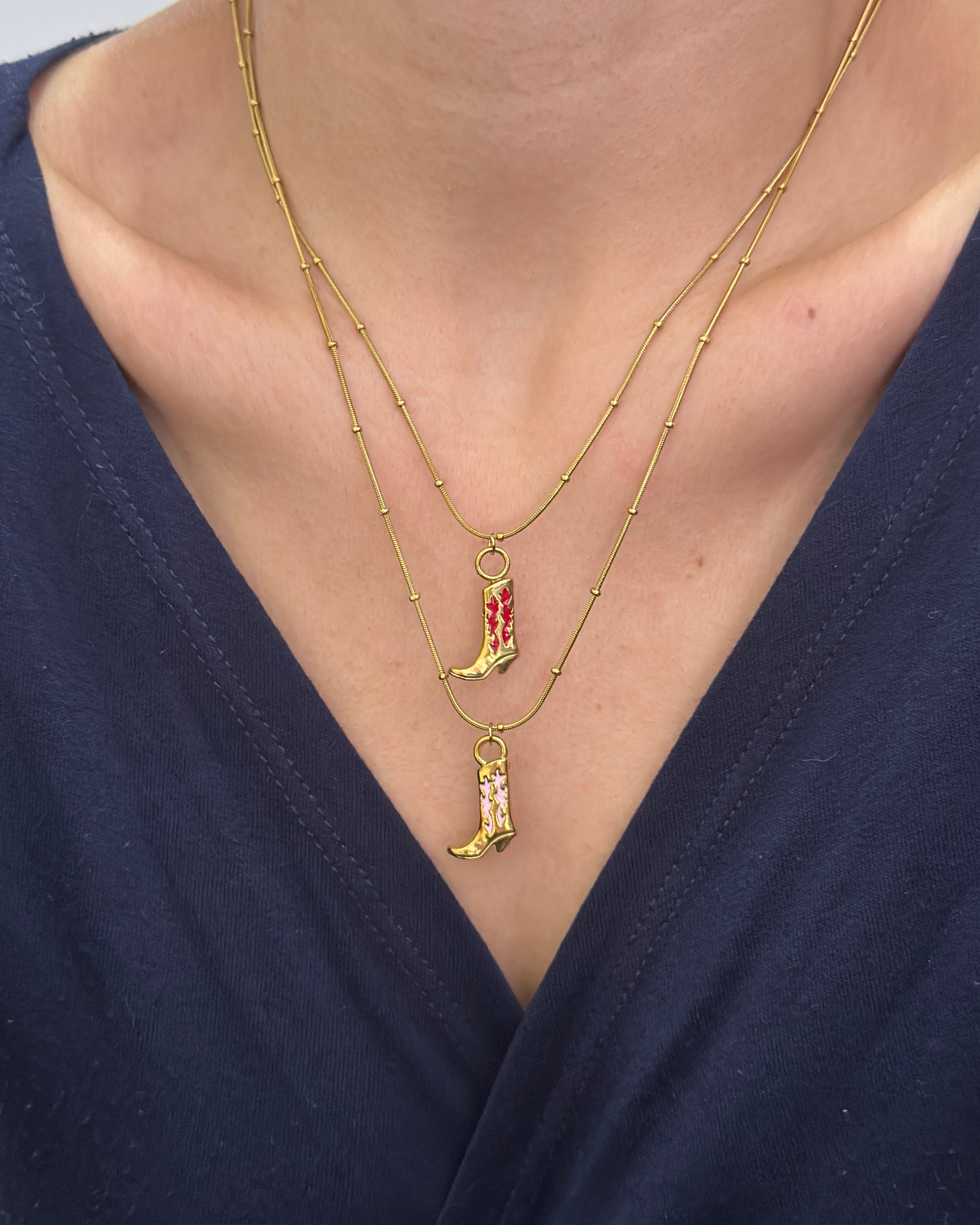 Çelik | Boho Renkli Kovboy Kolye