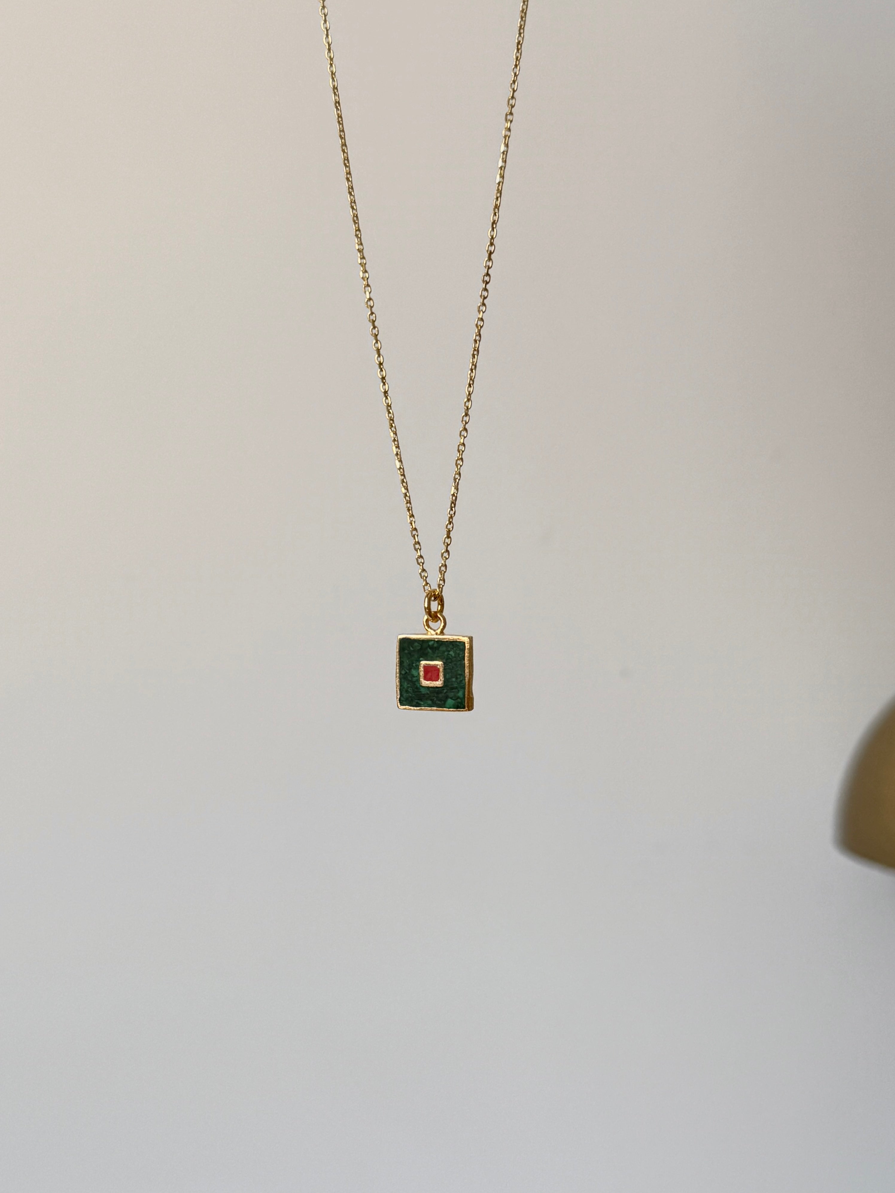 925 | Mozaik Taş Kolye