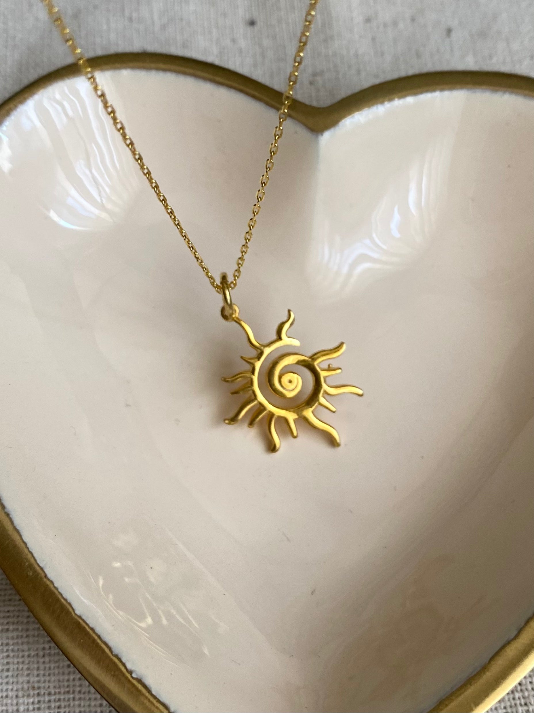 925 Ayar Gümüş | Güneş Kolye