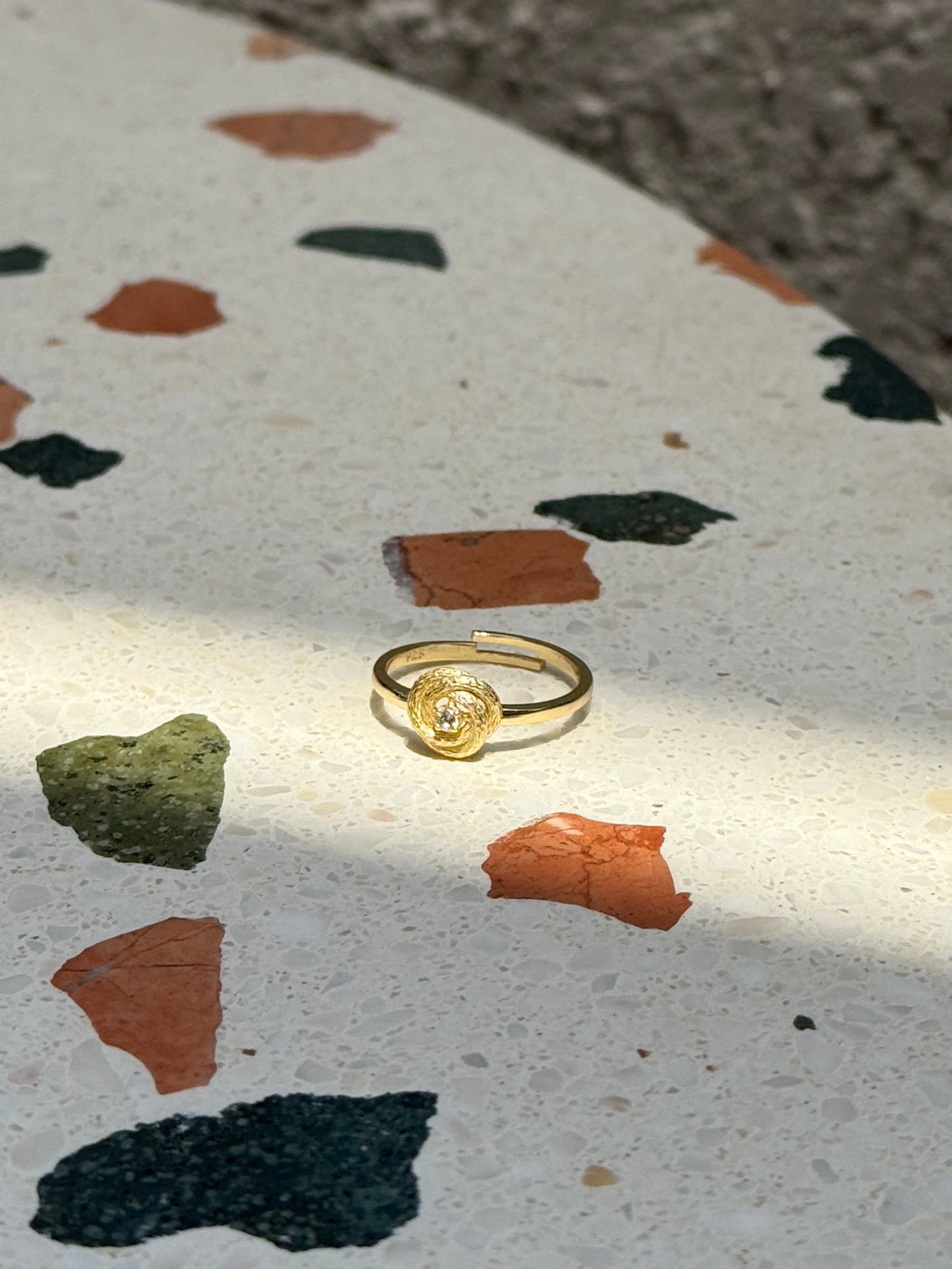 925 Gümüş Sarmal Çiçek Yüzük