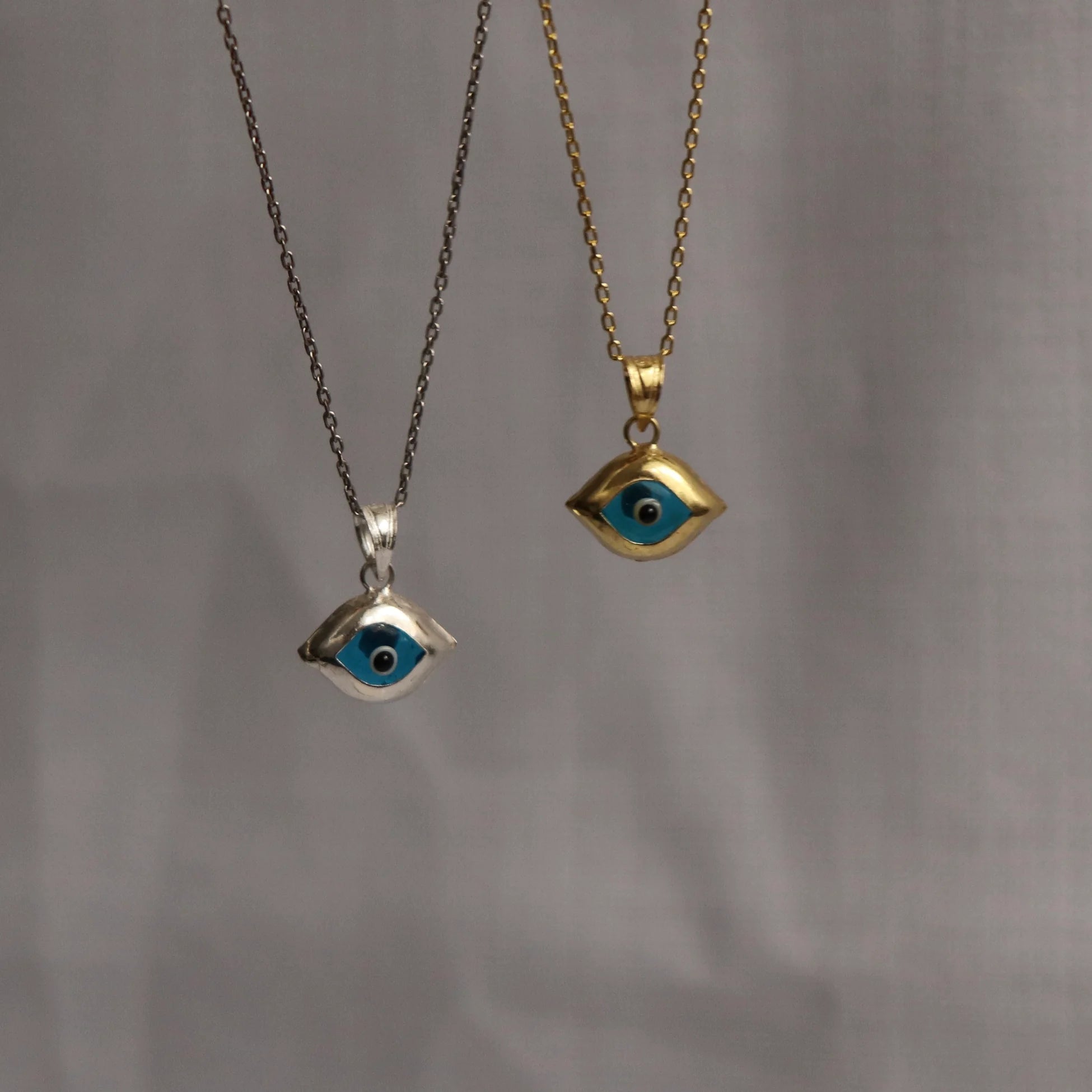 925 Ayar Gümüş | Badem Nazar Kolye