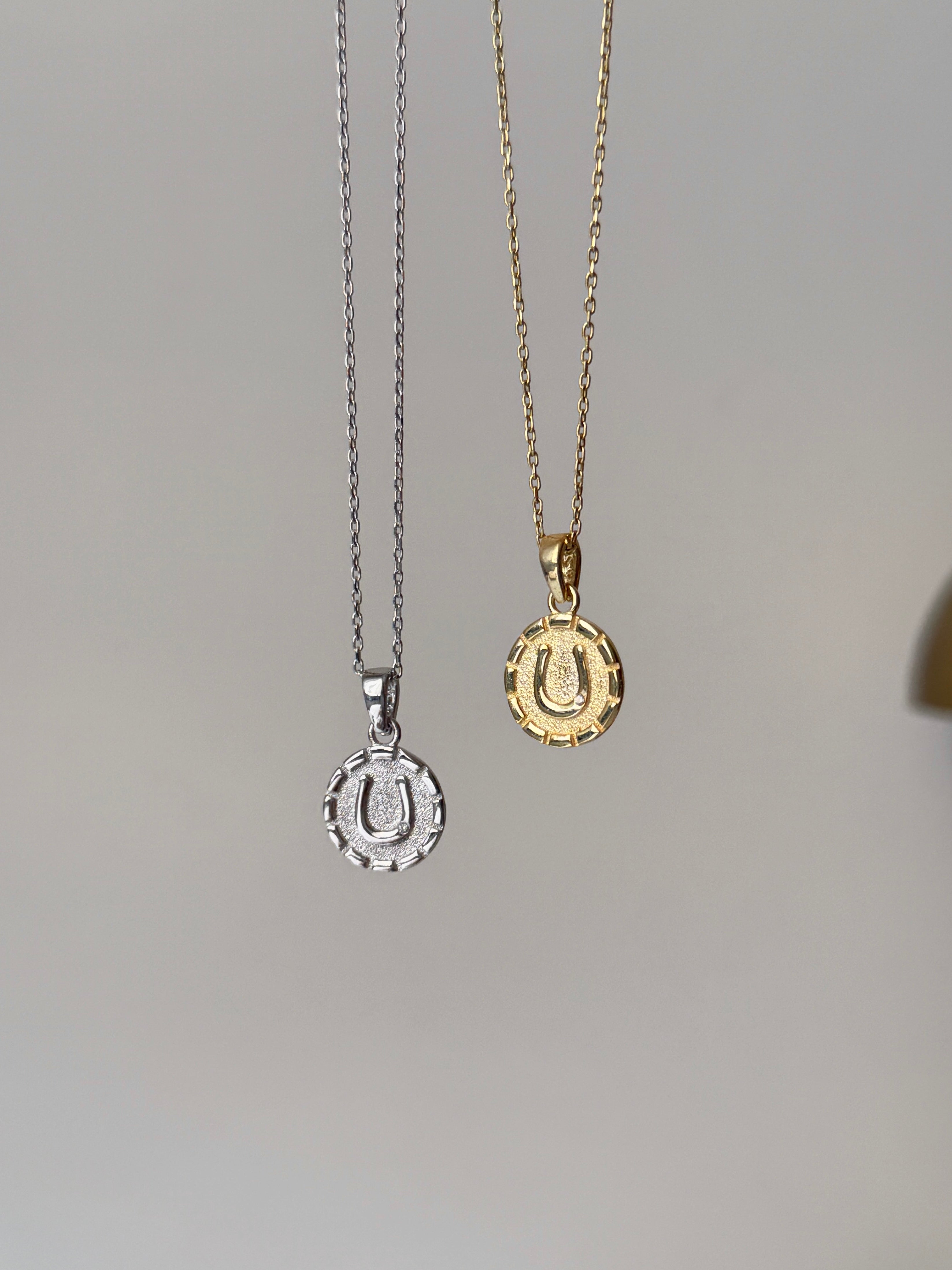 925 | Mini Yuvarlak Nal Kolye