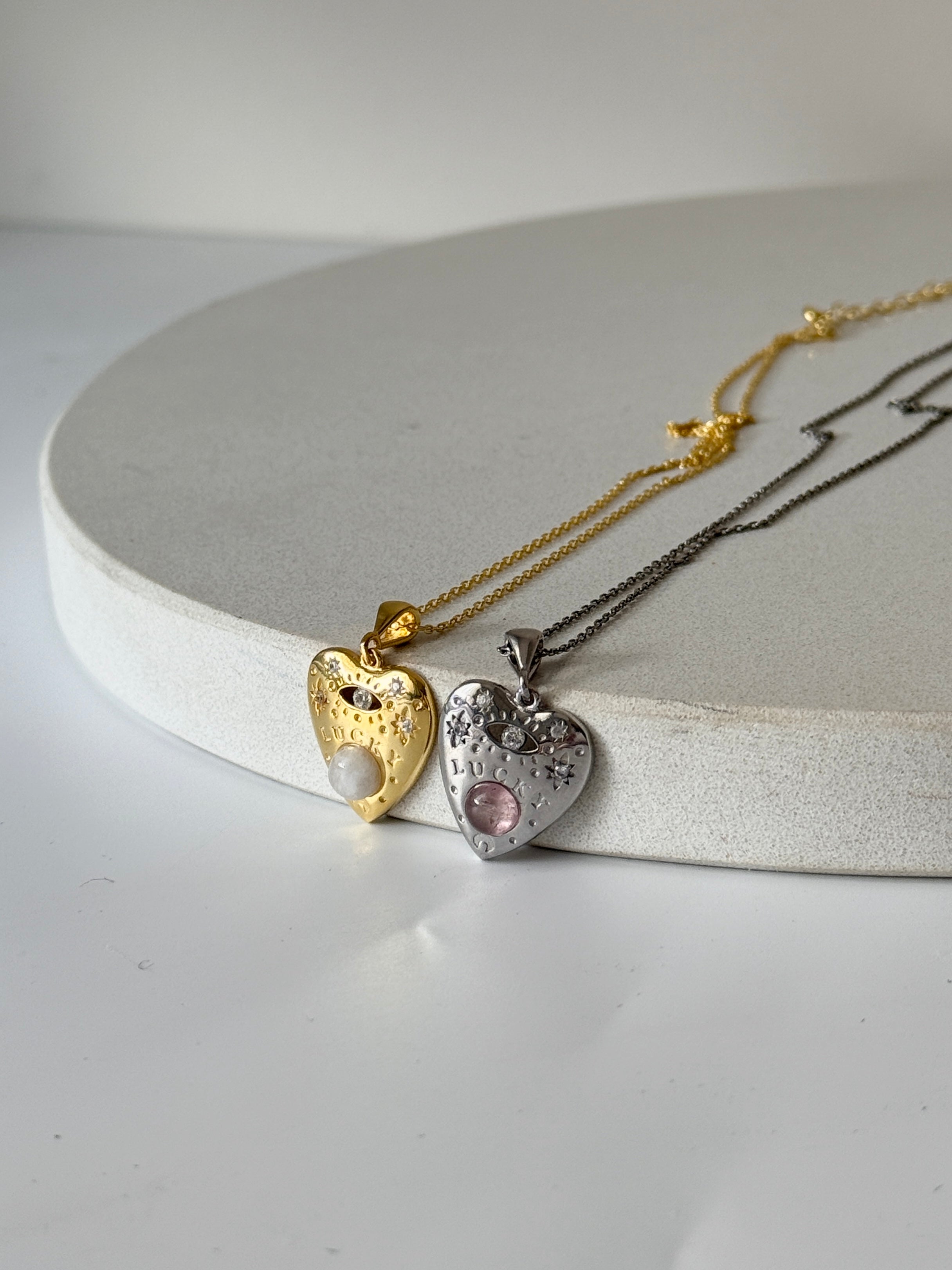 925 | Doğal Taş Şans Kolyesi