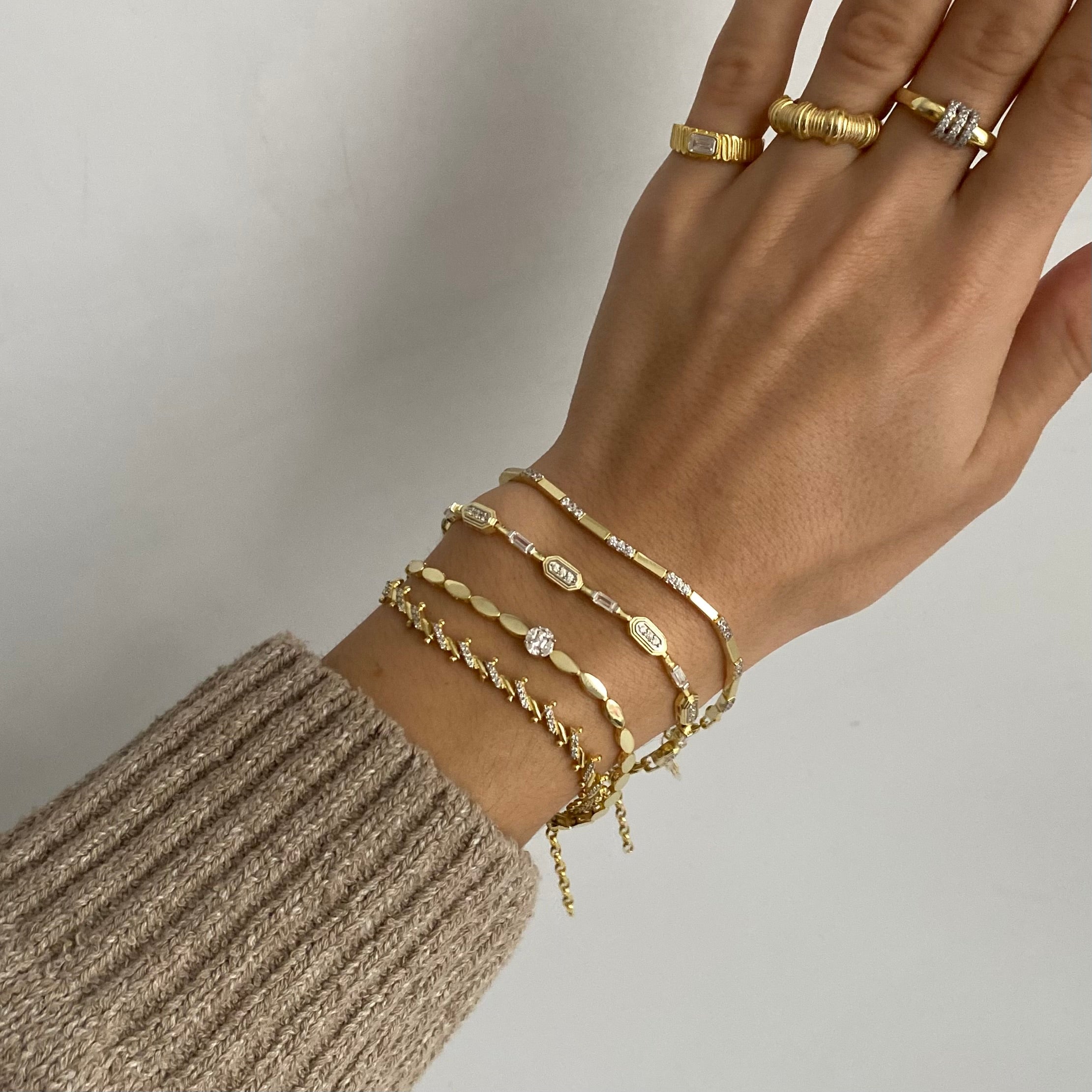 925 Ayar Gümüş | Kare Taşlı Serçe Parmak Yüzüğü / Yüzük