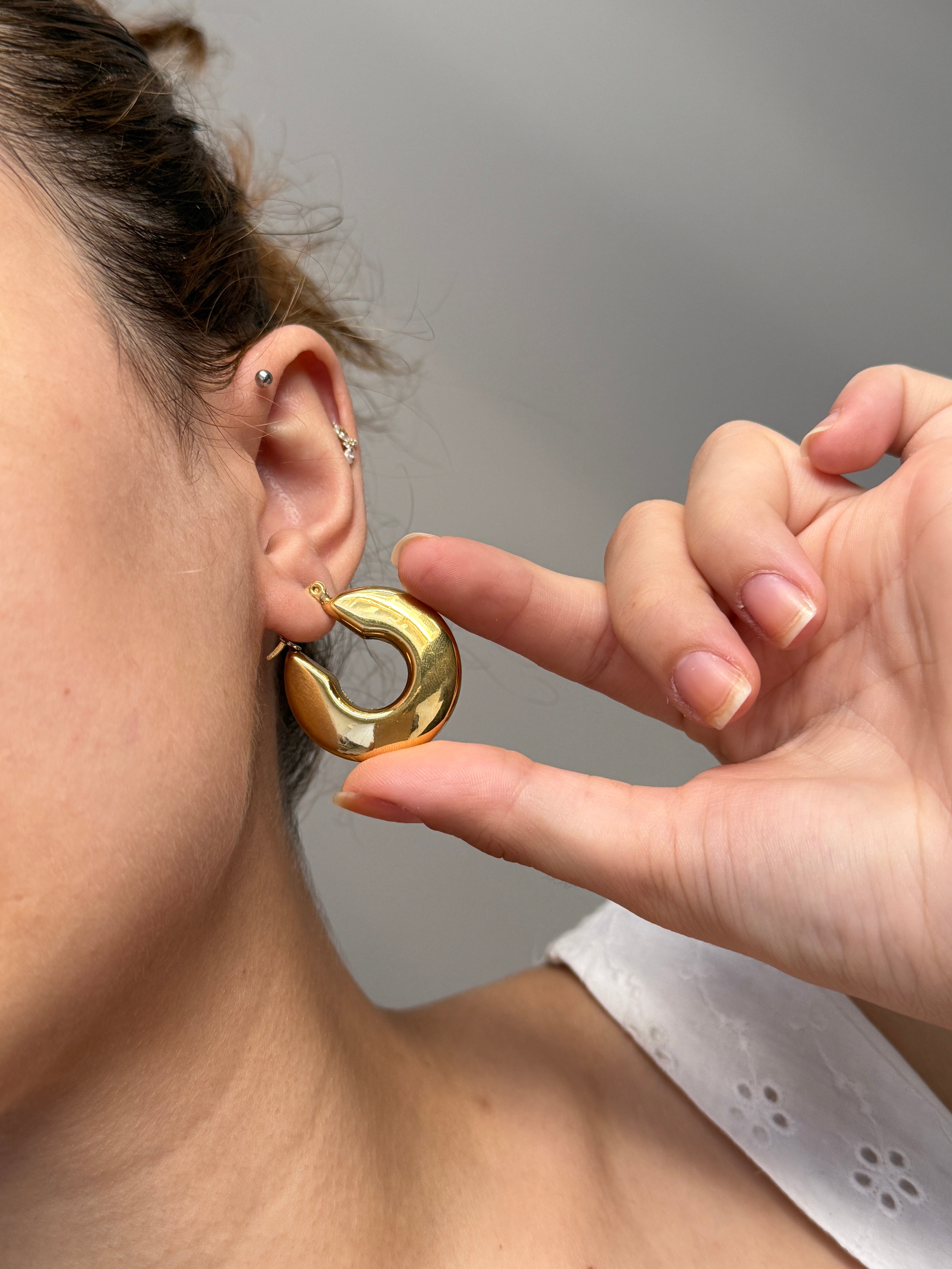 Çelik Maxi Bombe Küpe