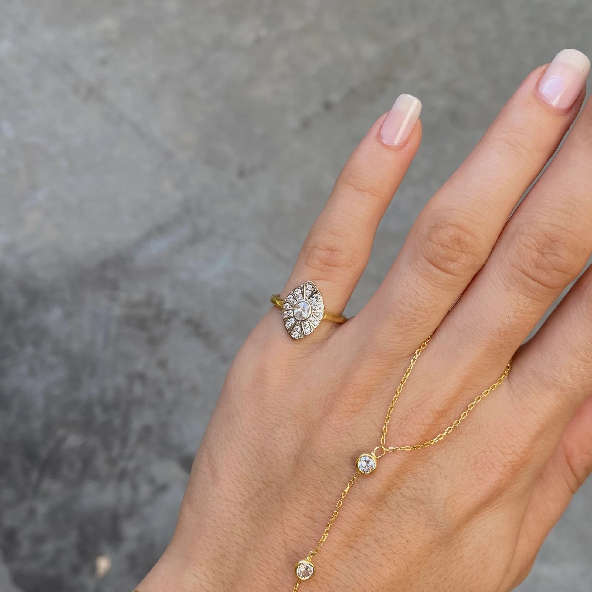 925 Ayar Gümüş Vintage Motifli Serçe Parmak Yüzüğü / Yüzük