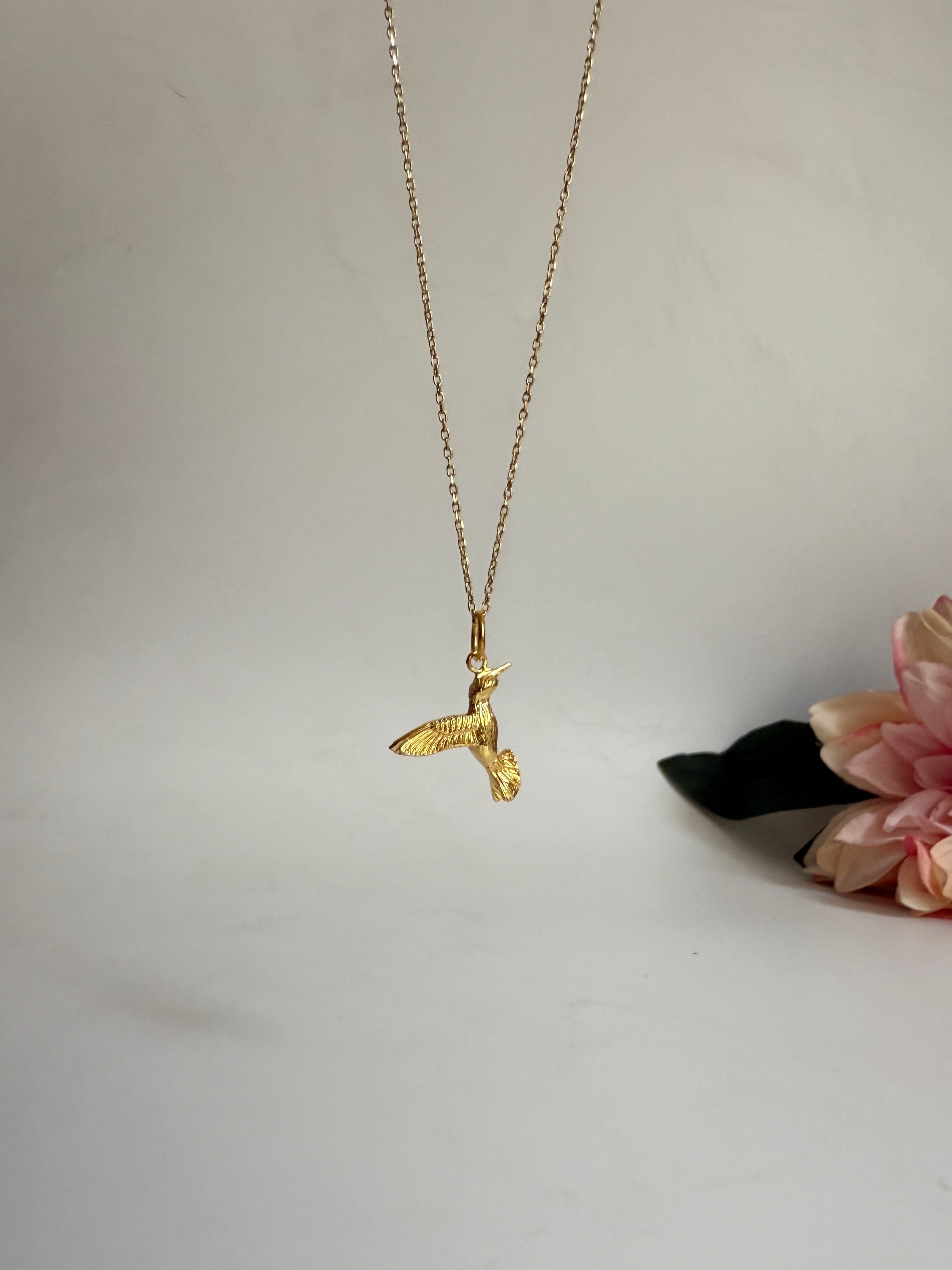 925 Gümüş Birdie / Kuş Kolye