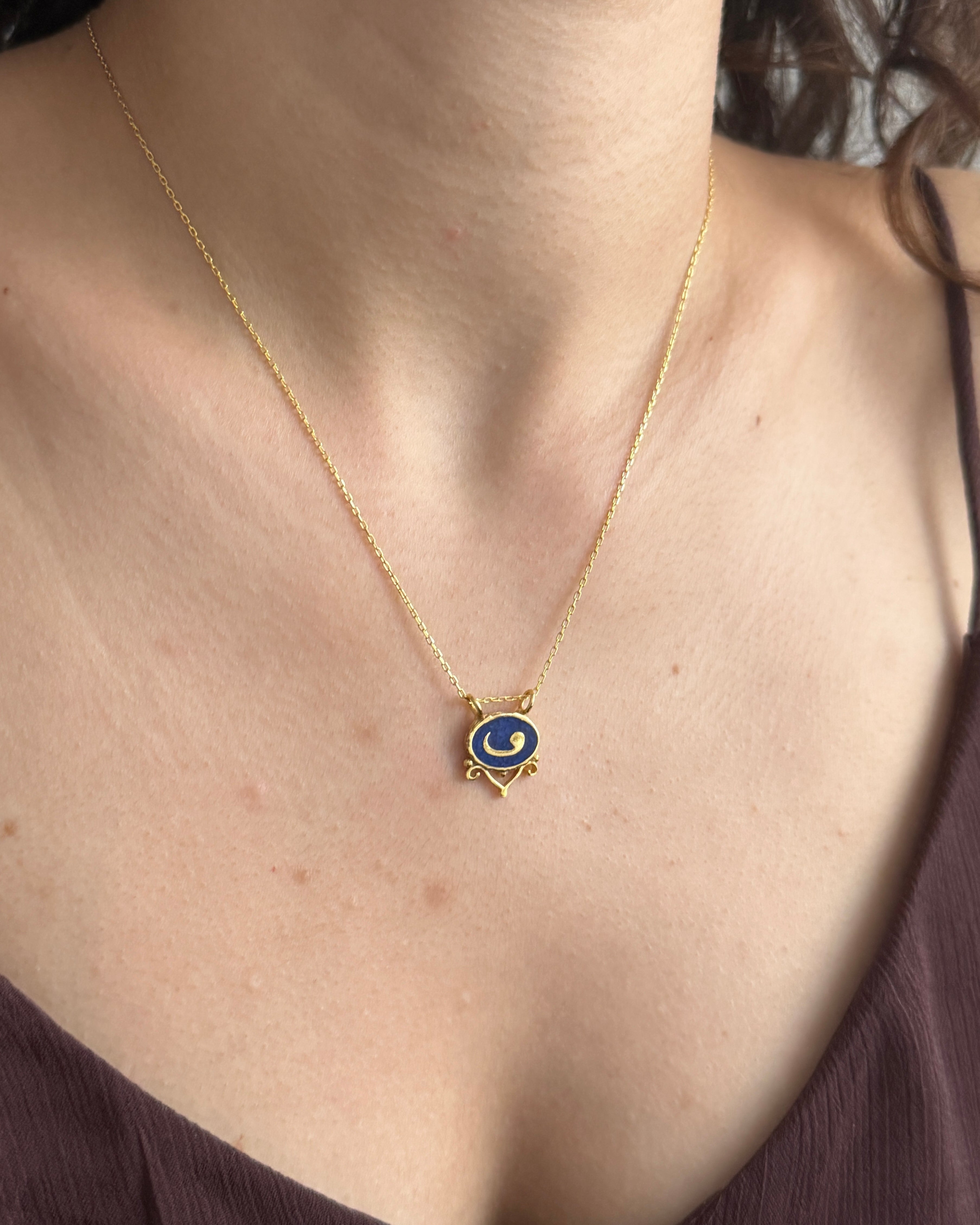 925 | Lapis Vav Kolye