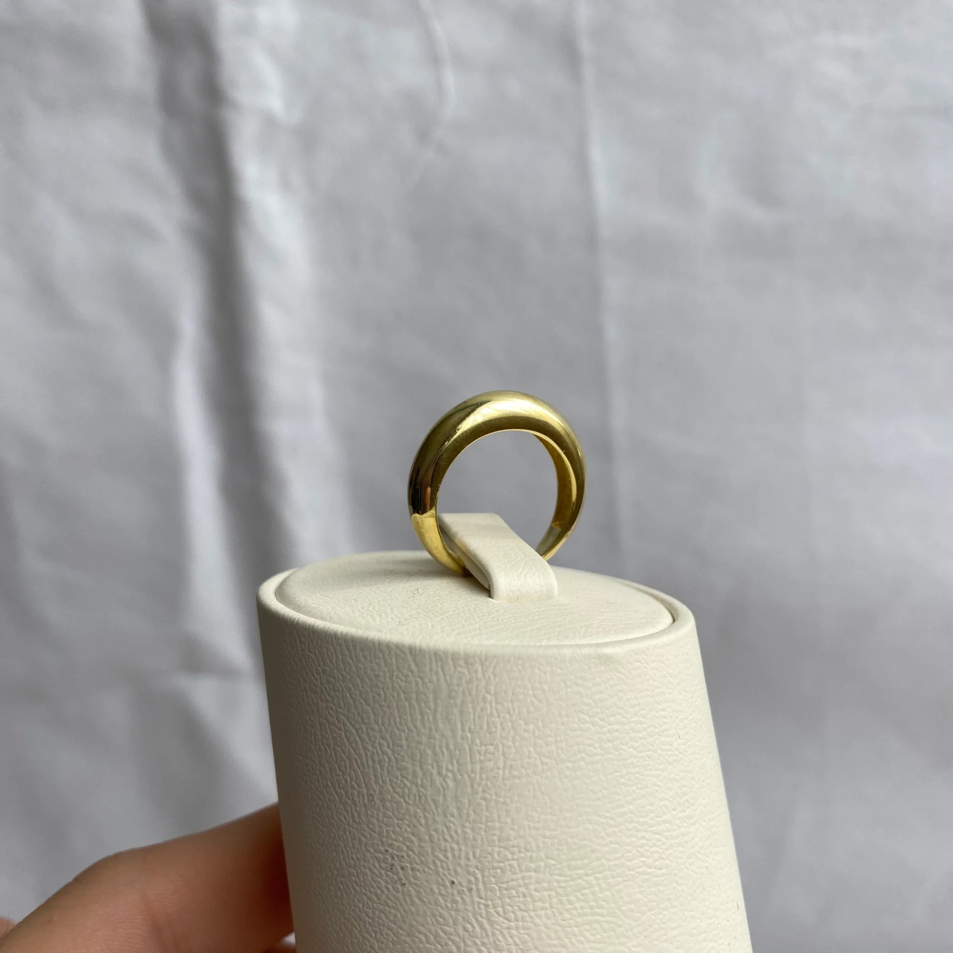 925 Ayar Gümüş | Minimal Bombe Yüzük