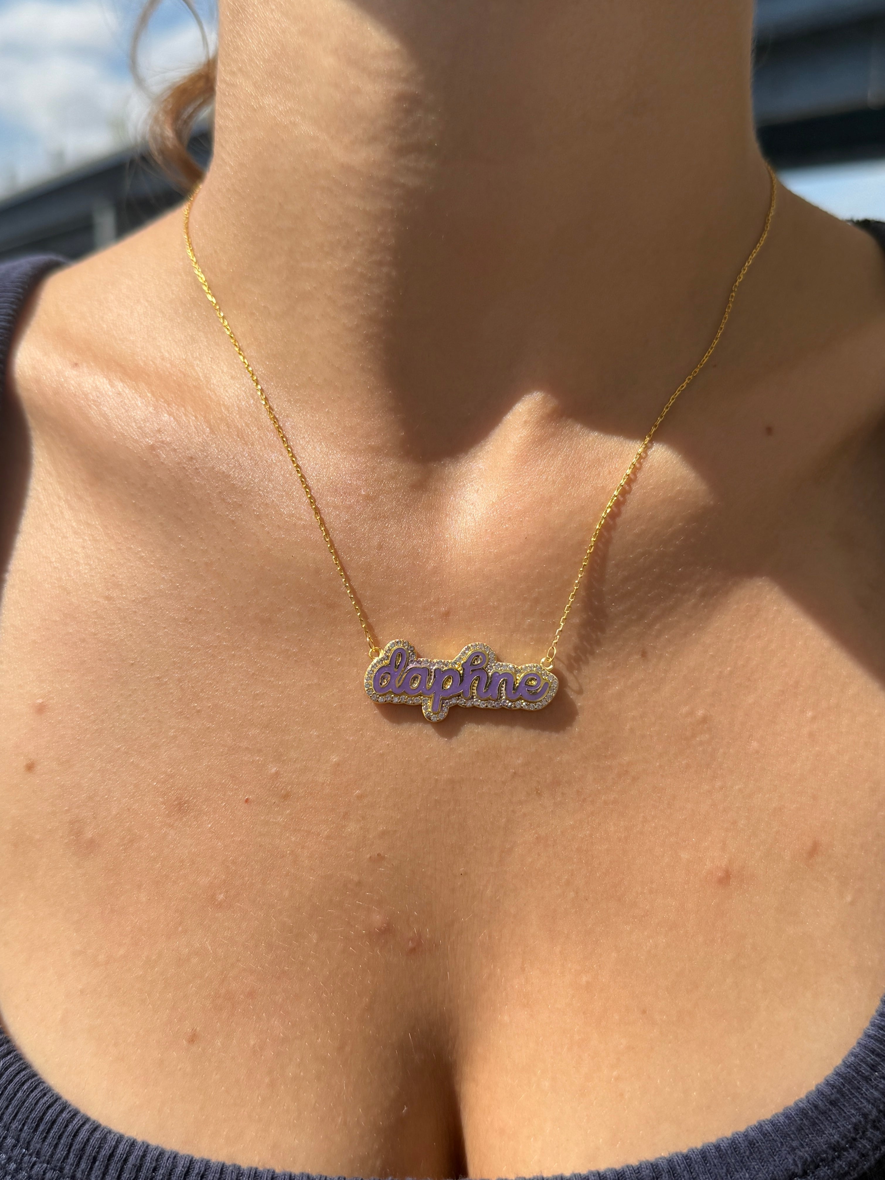 925 | Mineli Taşlı İsim Kolye