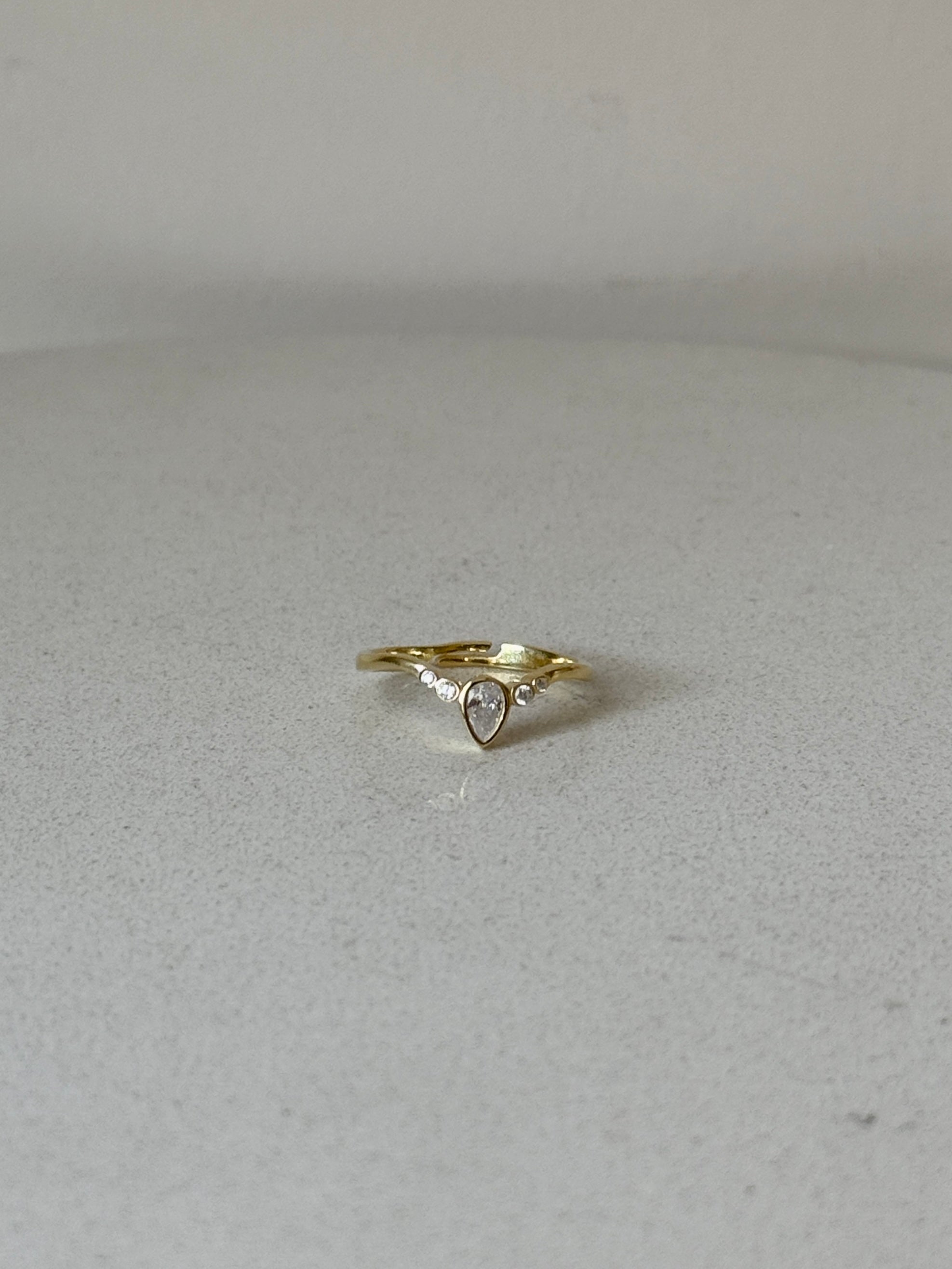 925 | Damla Taş Kombin Yüzüğü