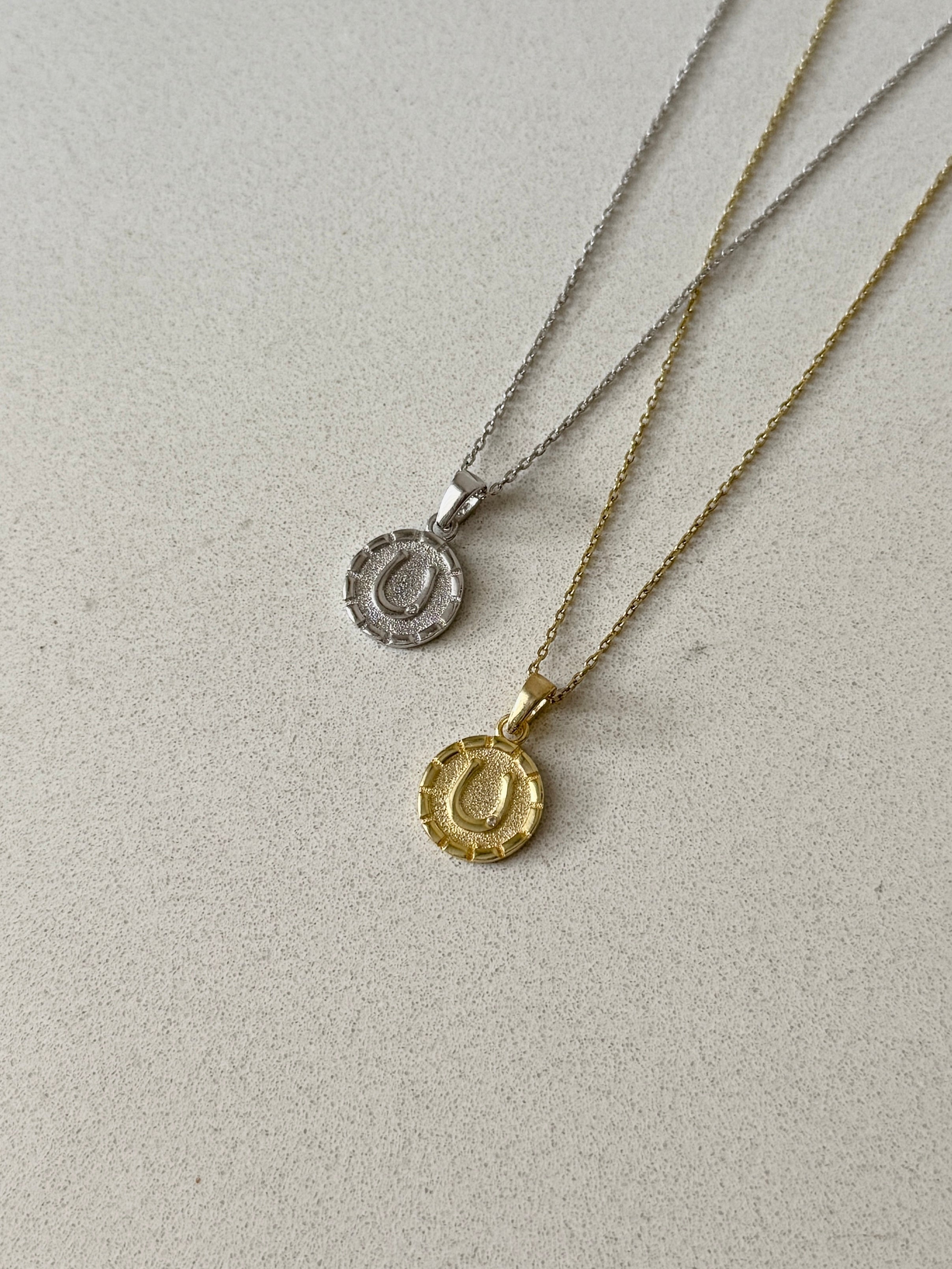 925 | Mini Yuvarlak Nal Kolye