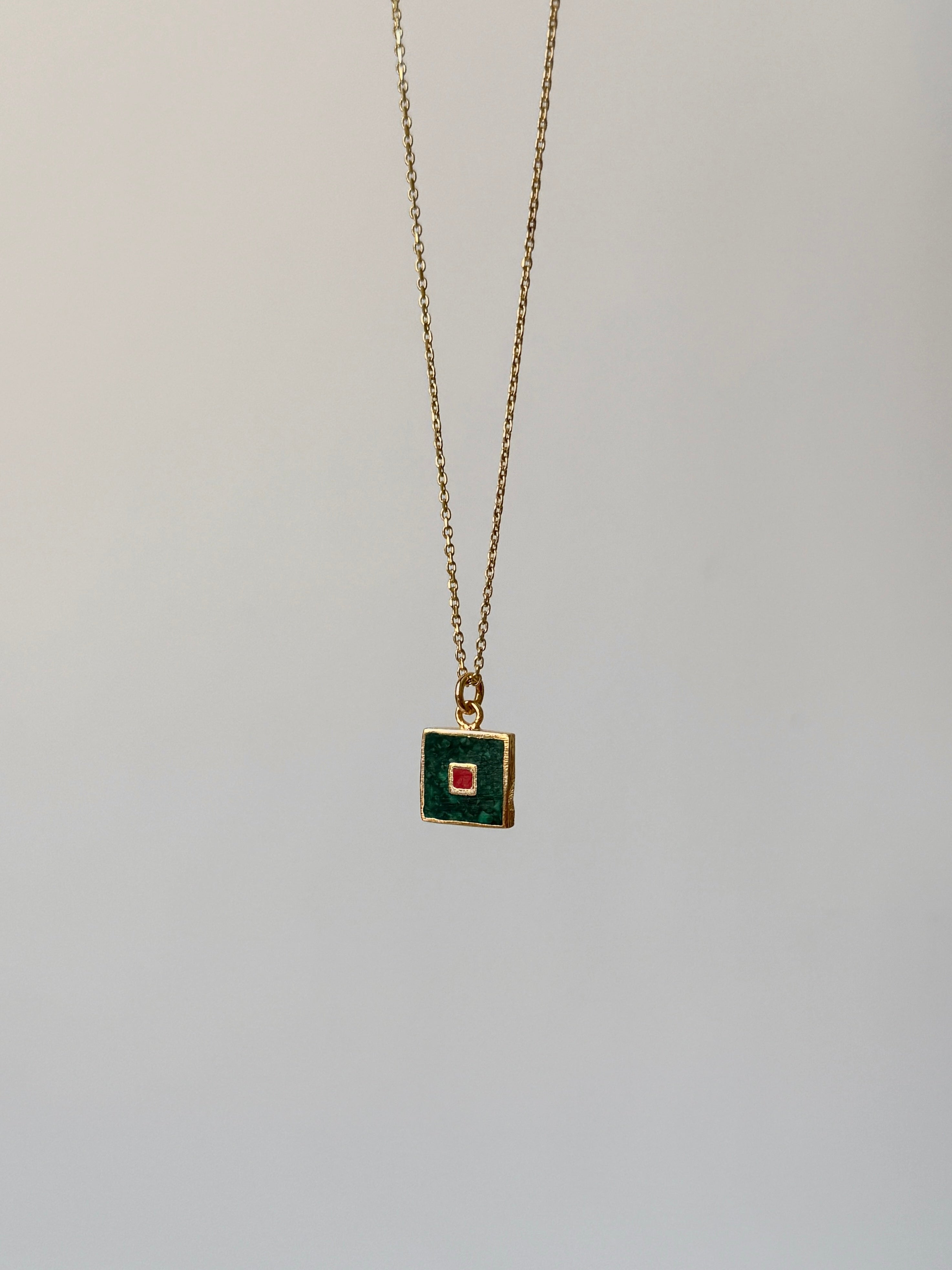 925 | Mozaik Taş Kolye