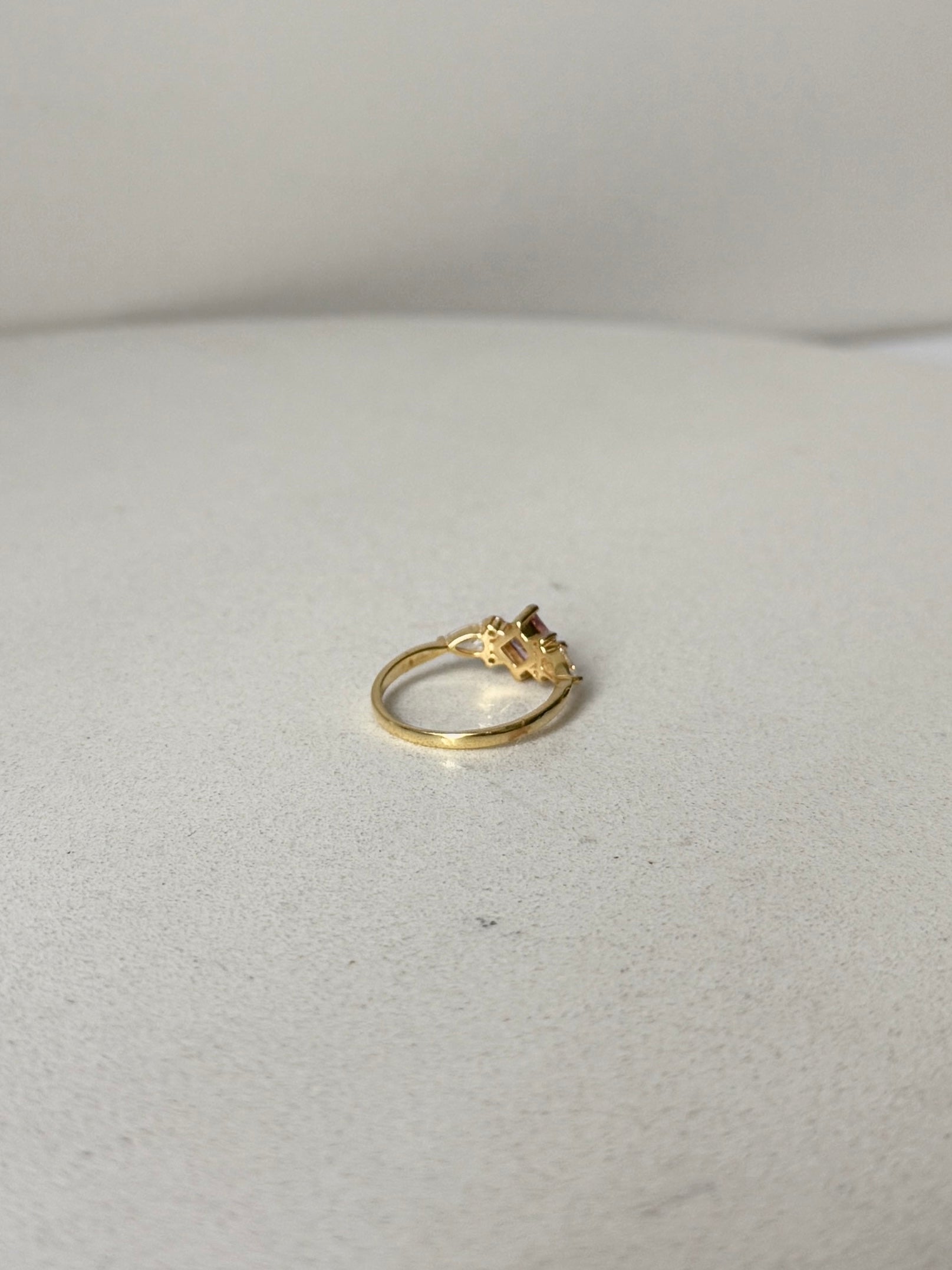 925 | Toz Pembe Tektaş Yüzük