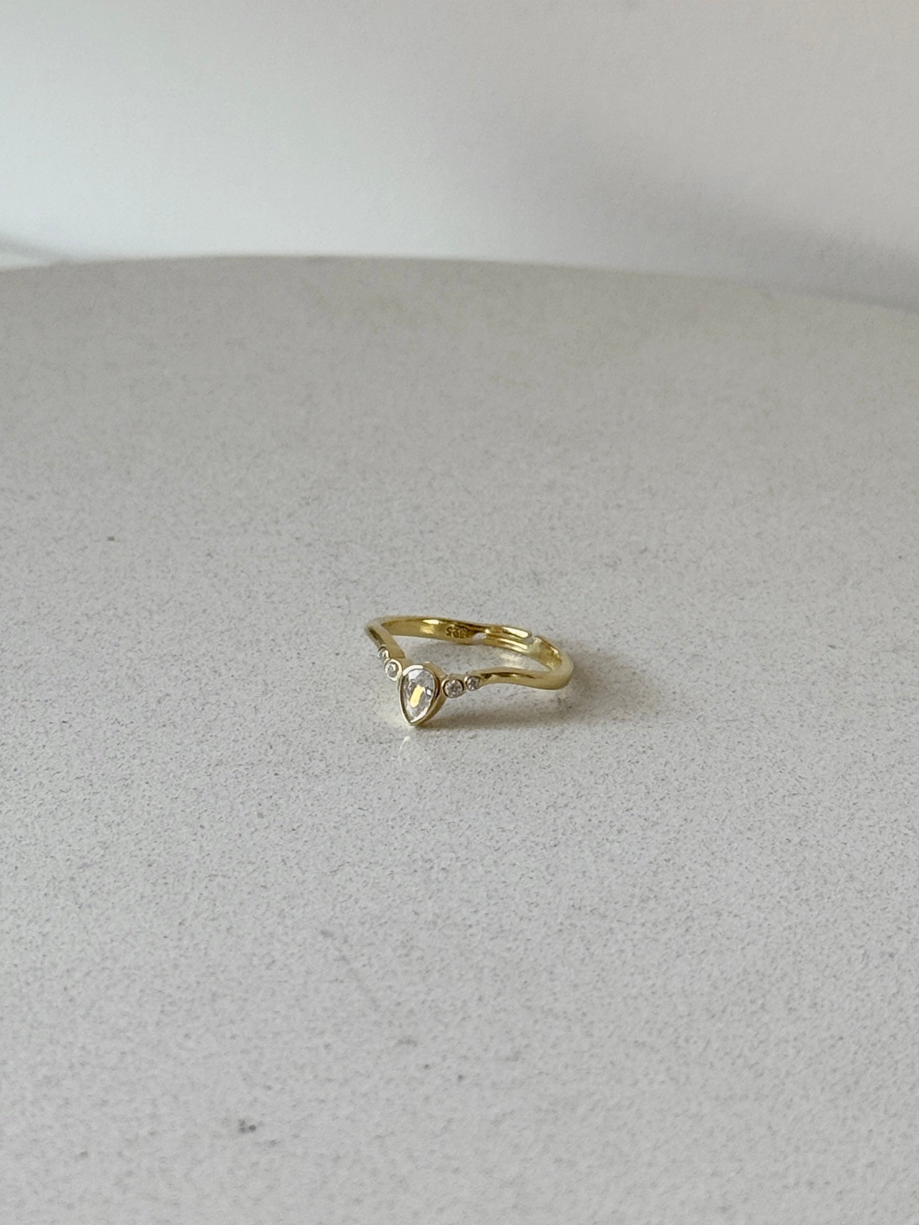 925 | Damla Taş Kombin Yüzüğü