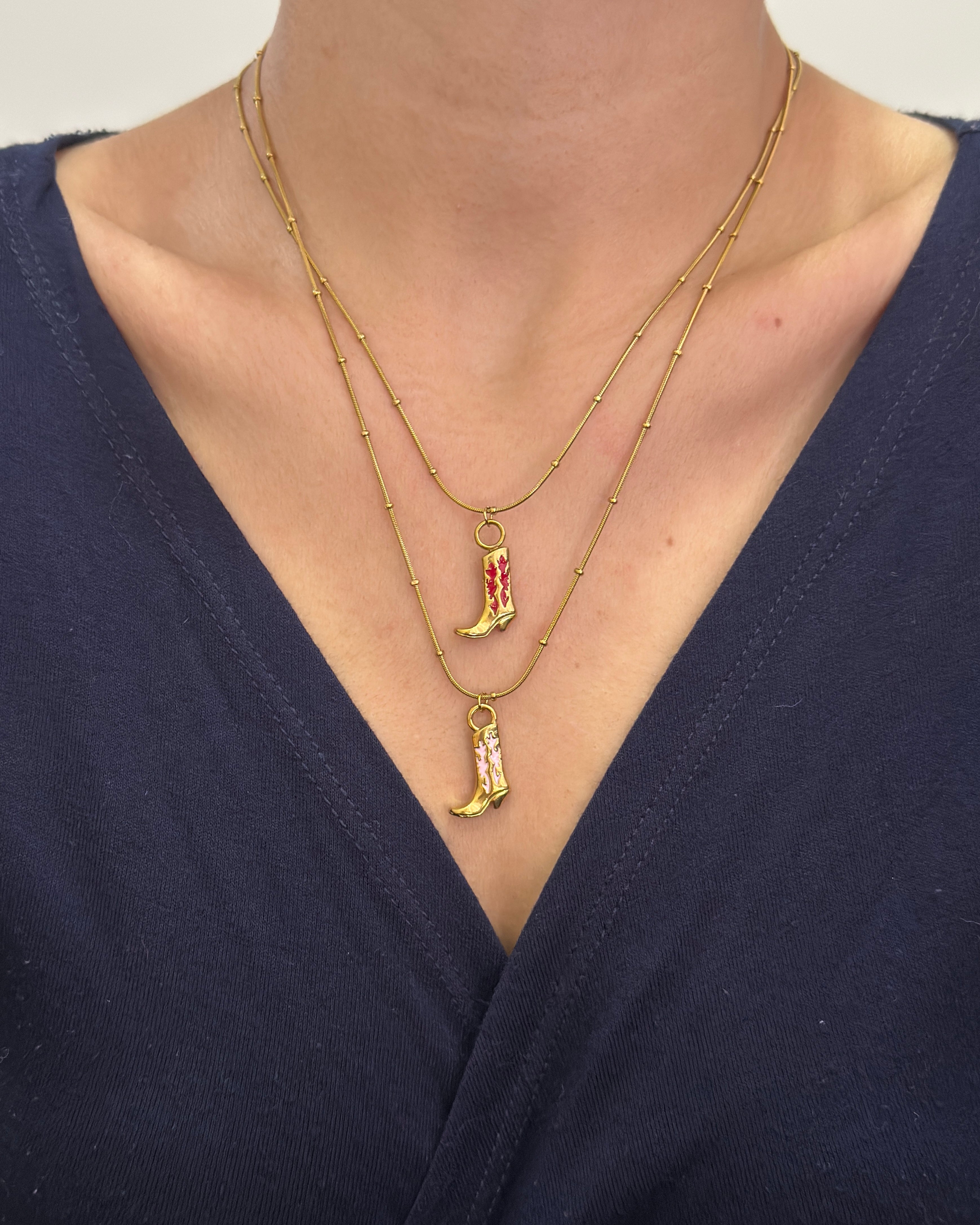 Çelik | Boho Renkli Kovboy Kolye