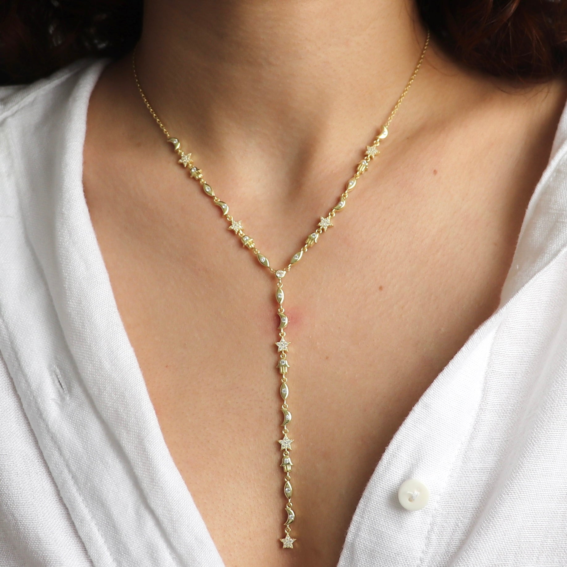 925 Gümüş Nazar Sembol Y Kolye