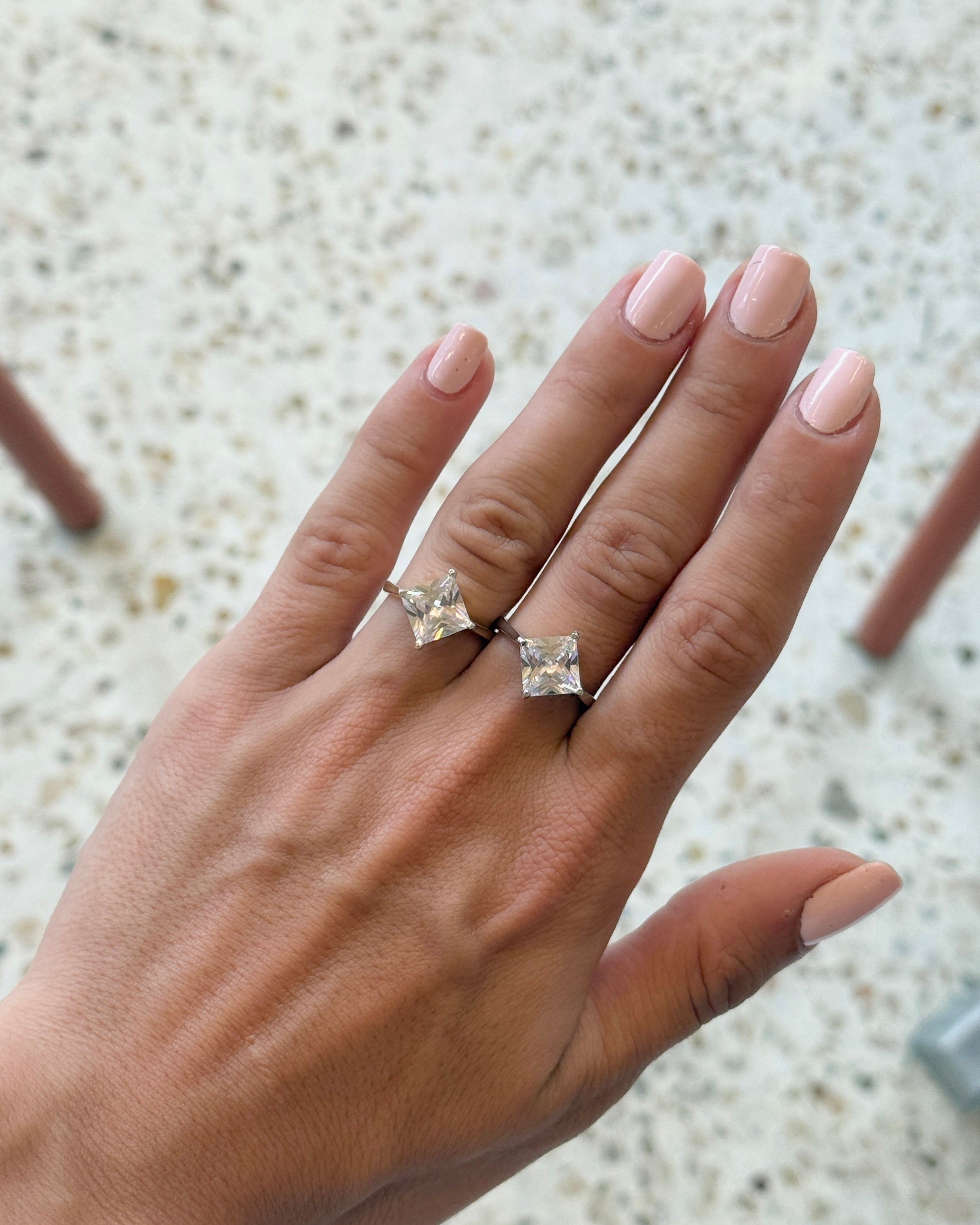 925 | Kare Tektaş Yüzük