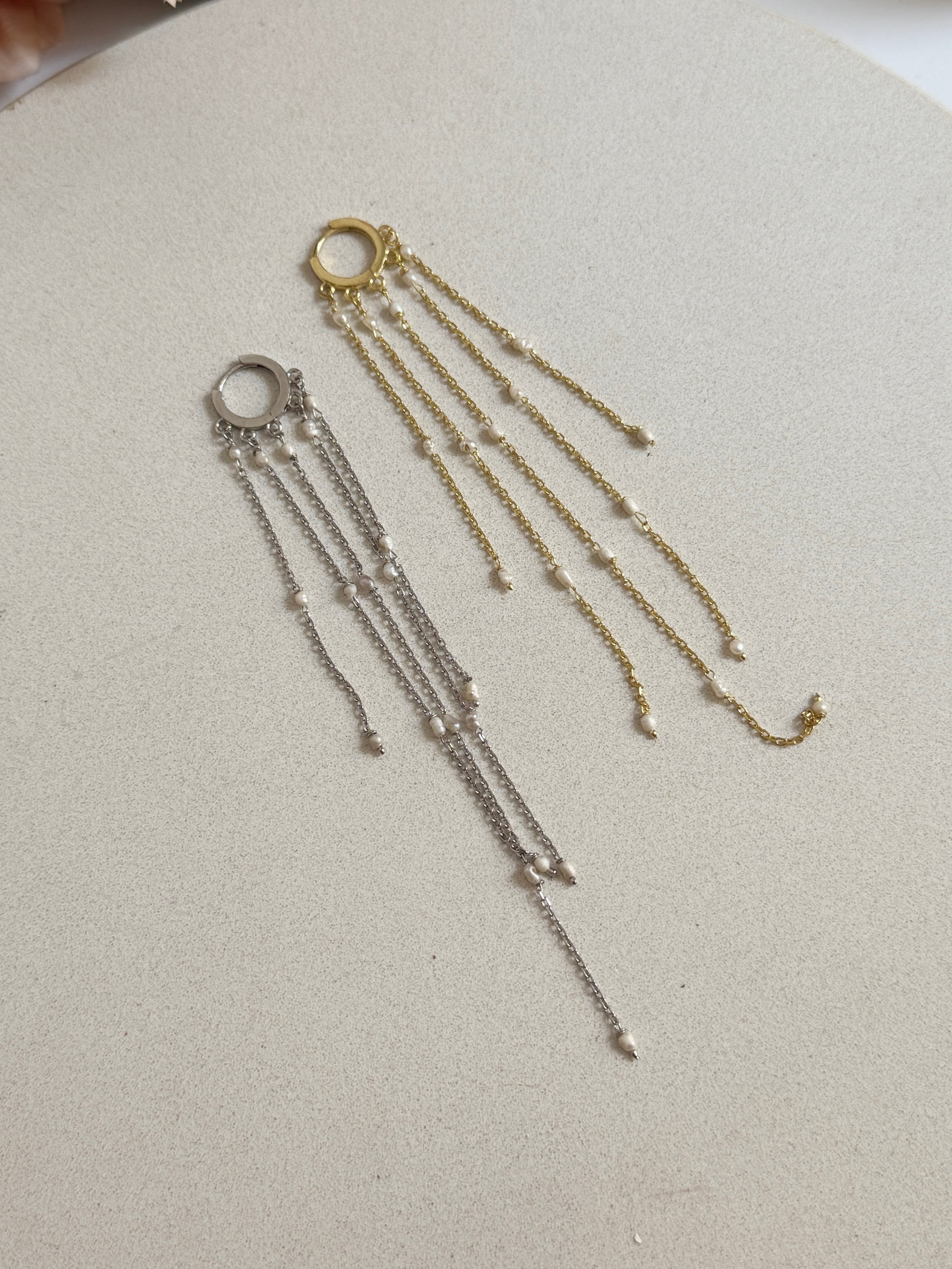 925 Gümüş Yağmur Salkım Küpe TEK ADET