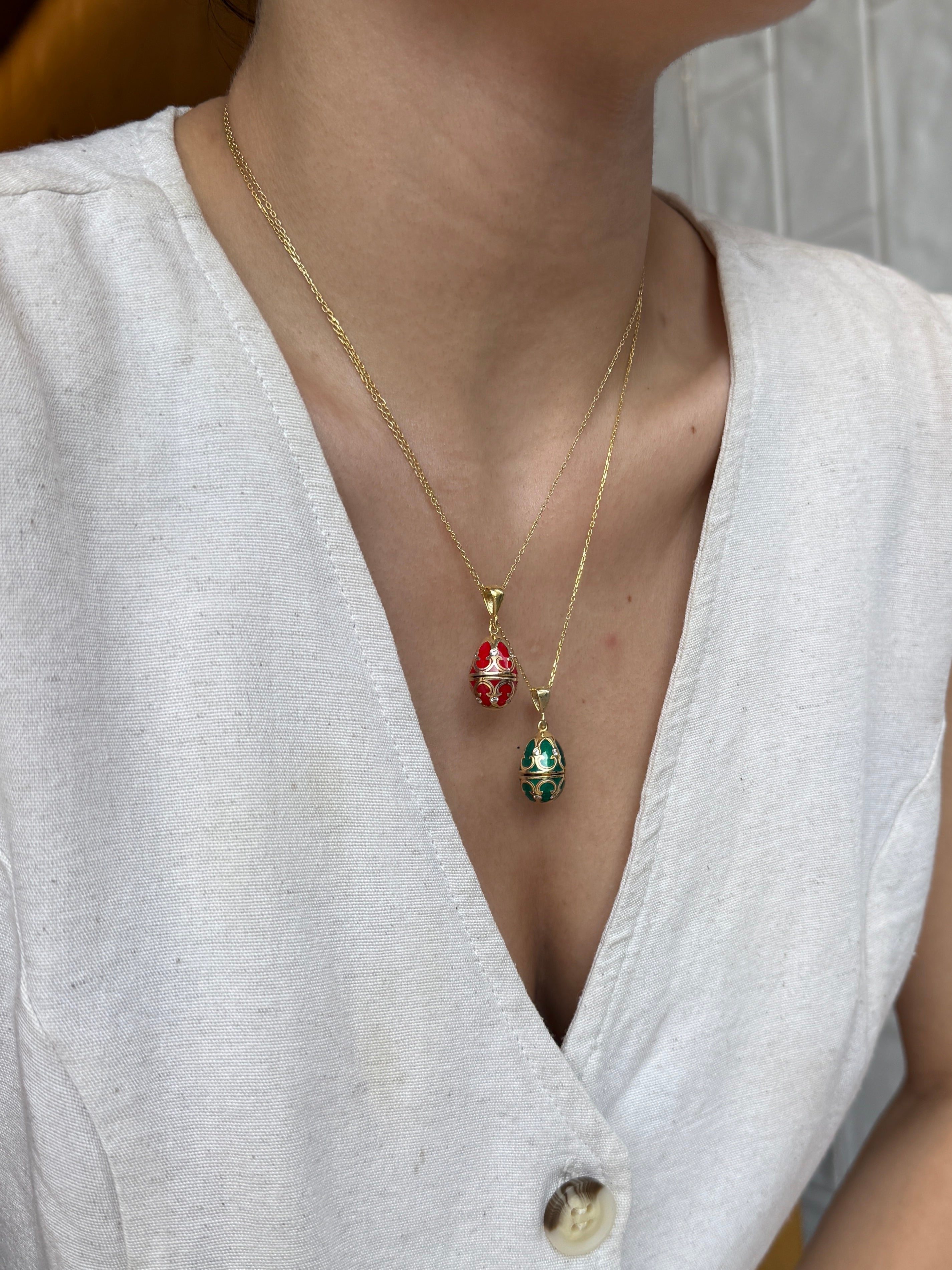 925 Gümüş Limited Şans Yumurtası Kolye