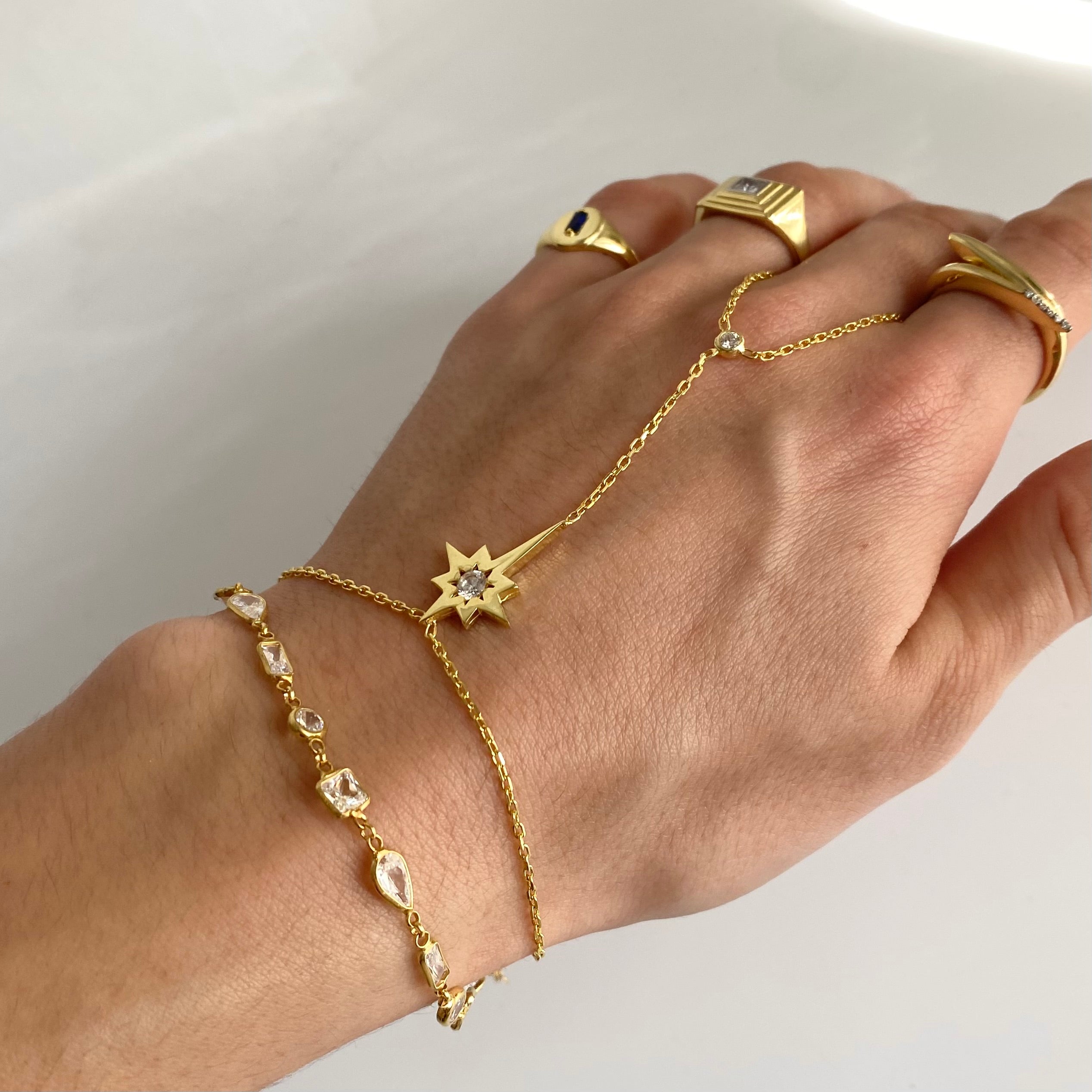 925 Gümüş Tektaş Kutup Yıldız Şahmeran