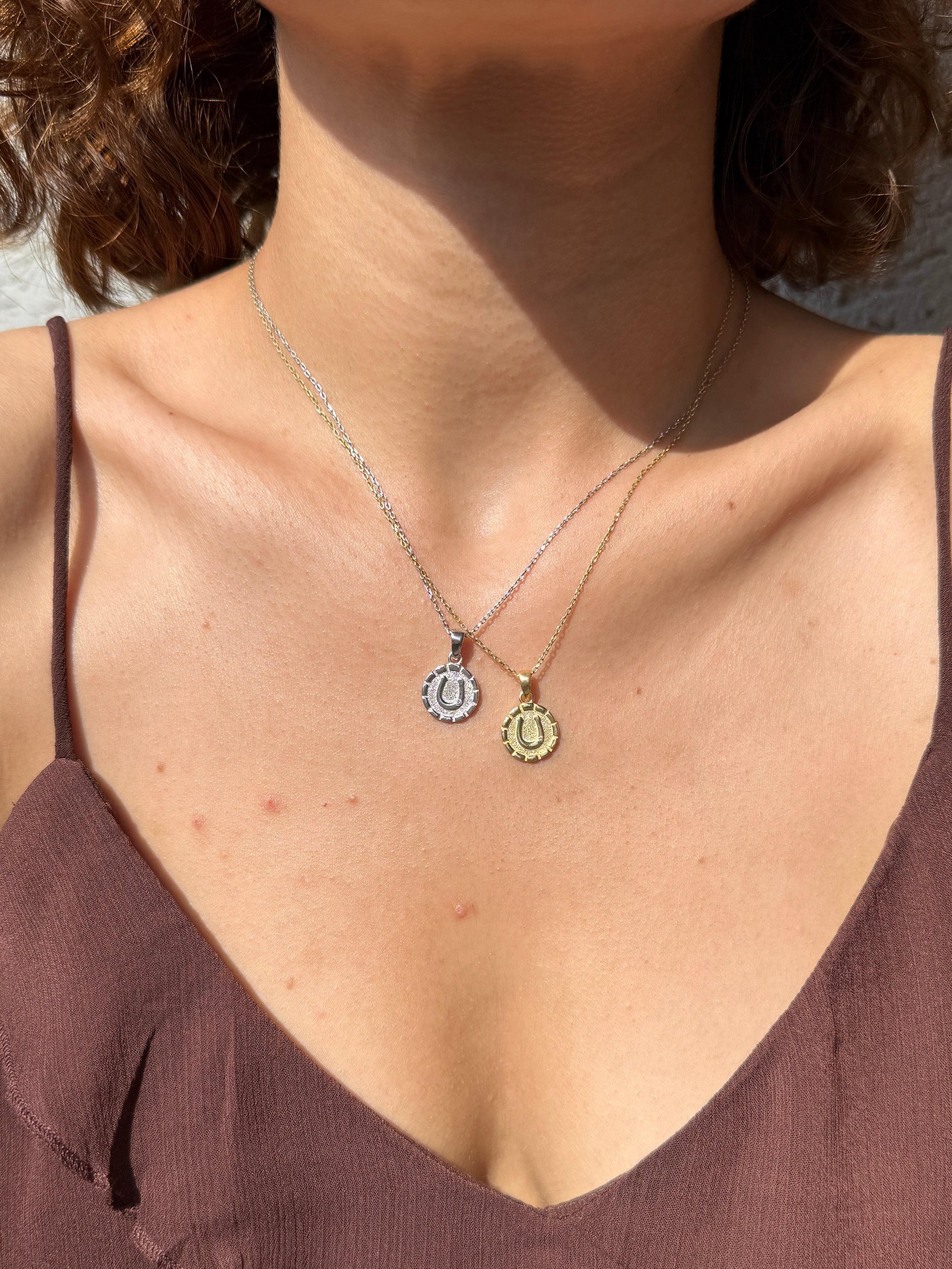 925 | Mini Yuvarlak Nal Kolye