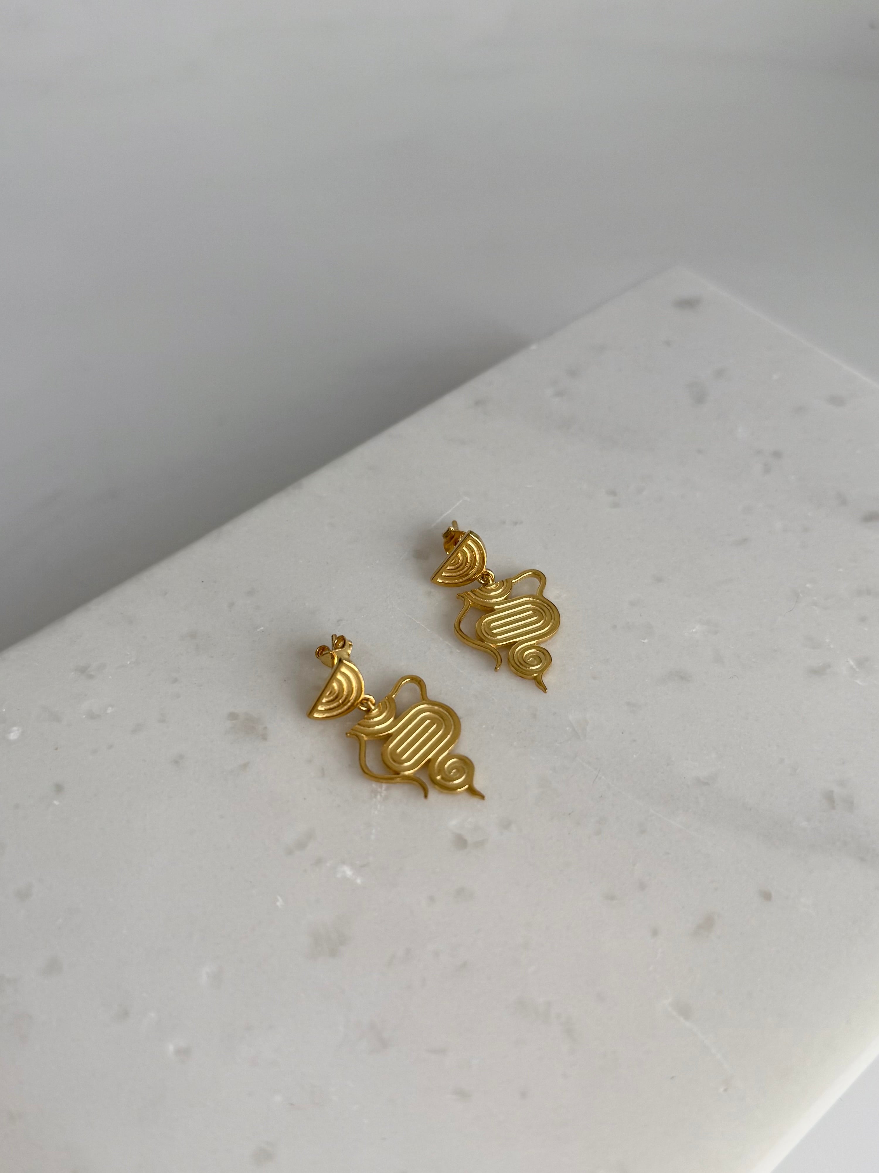 925 Gümüş Helia Küpe