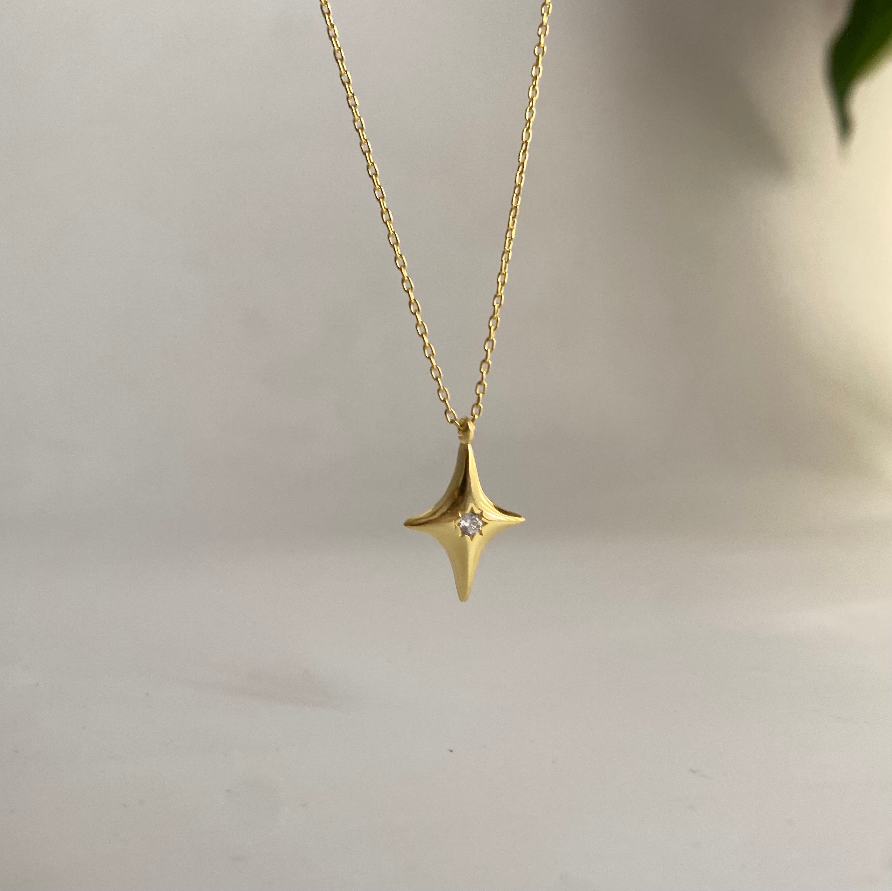 925 Gümüş Basic Kutup Yıldız Kolye