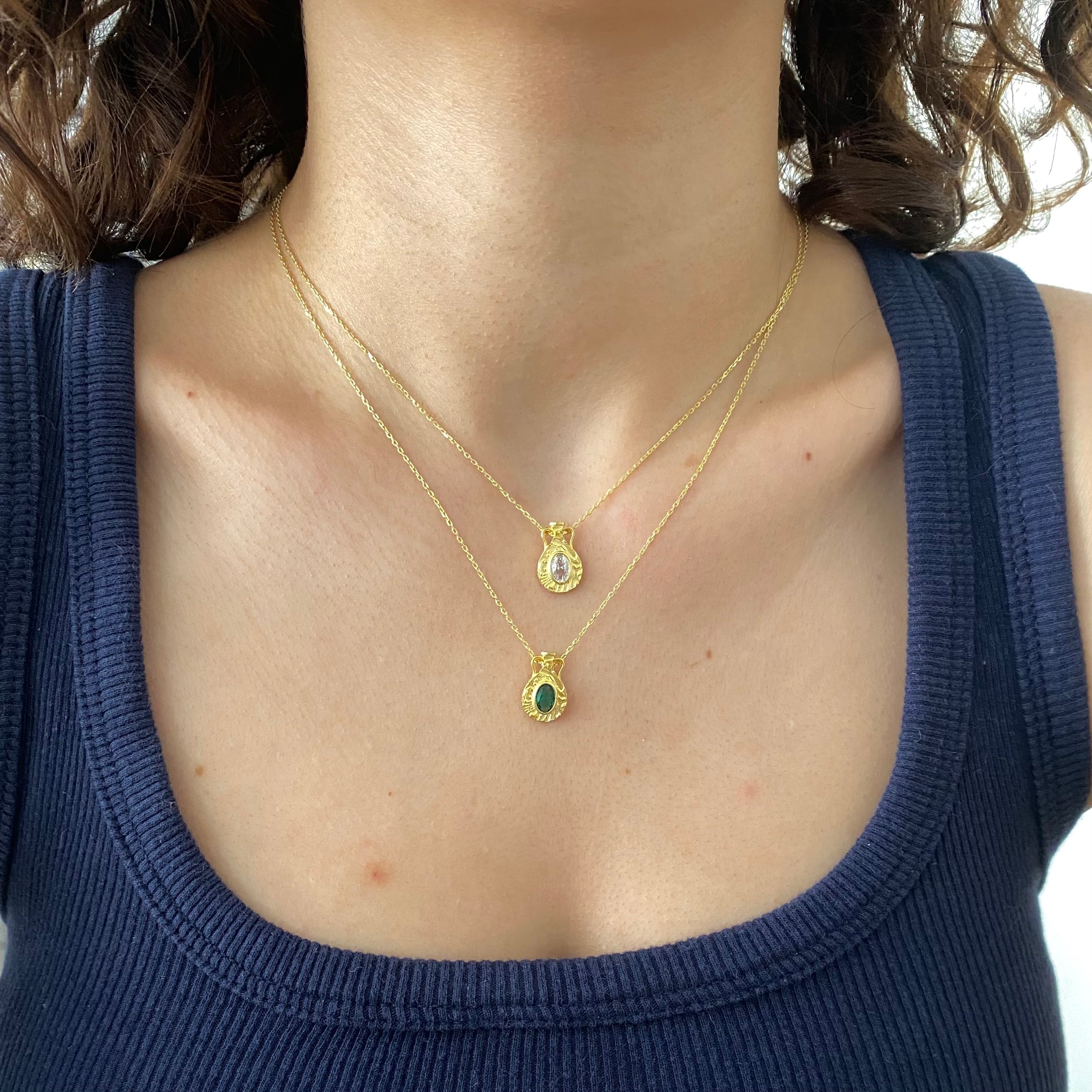 925 Gümüş Antik Testi Kolye