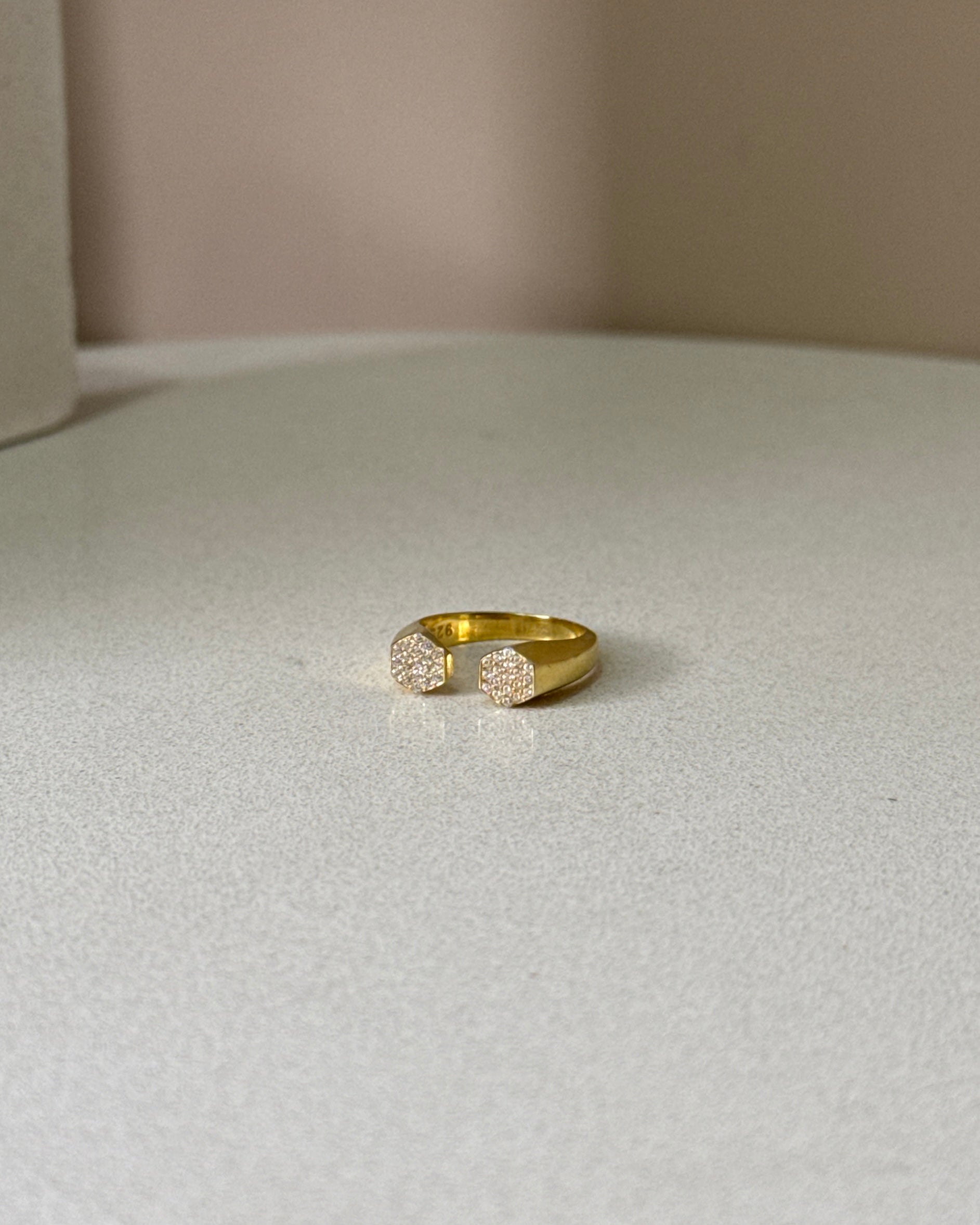 925 | Geometrik Serçe Parmak Yüzüğü