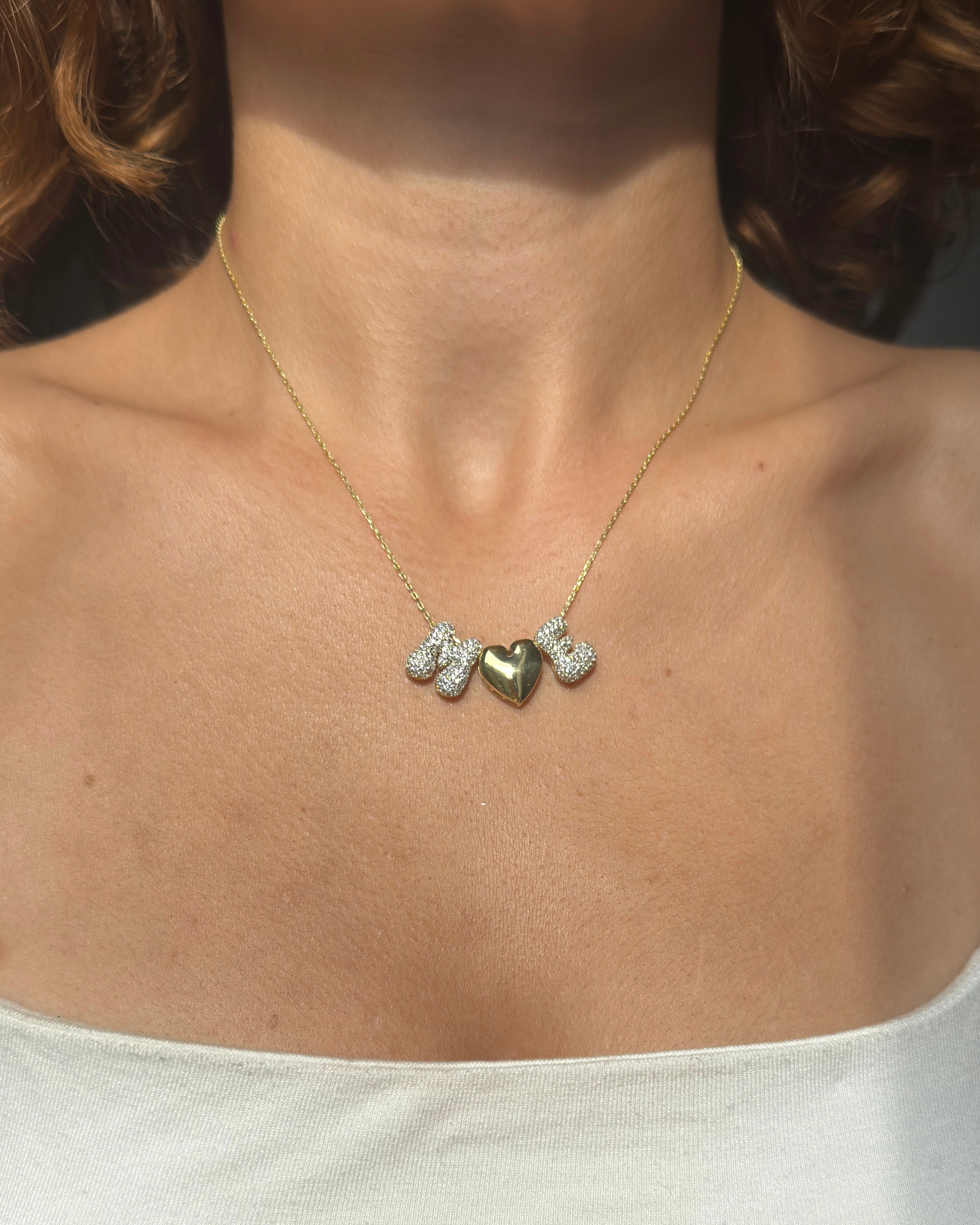 925 | Kalpli Bombe İki Harf Kolye