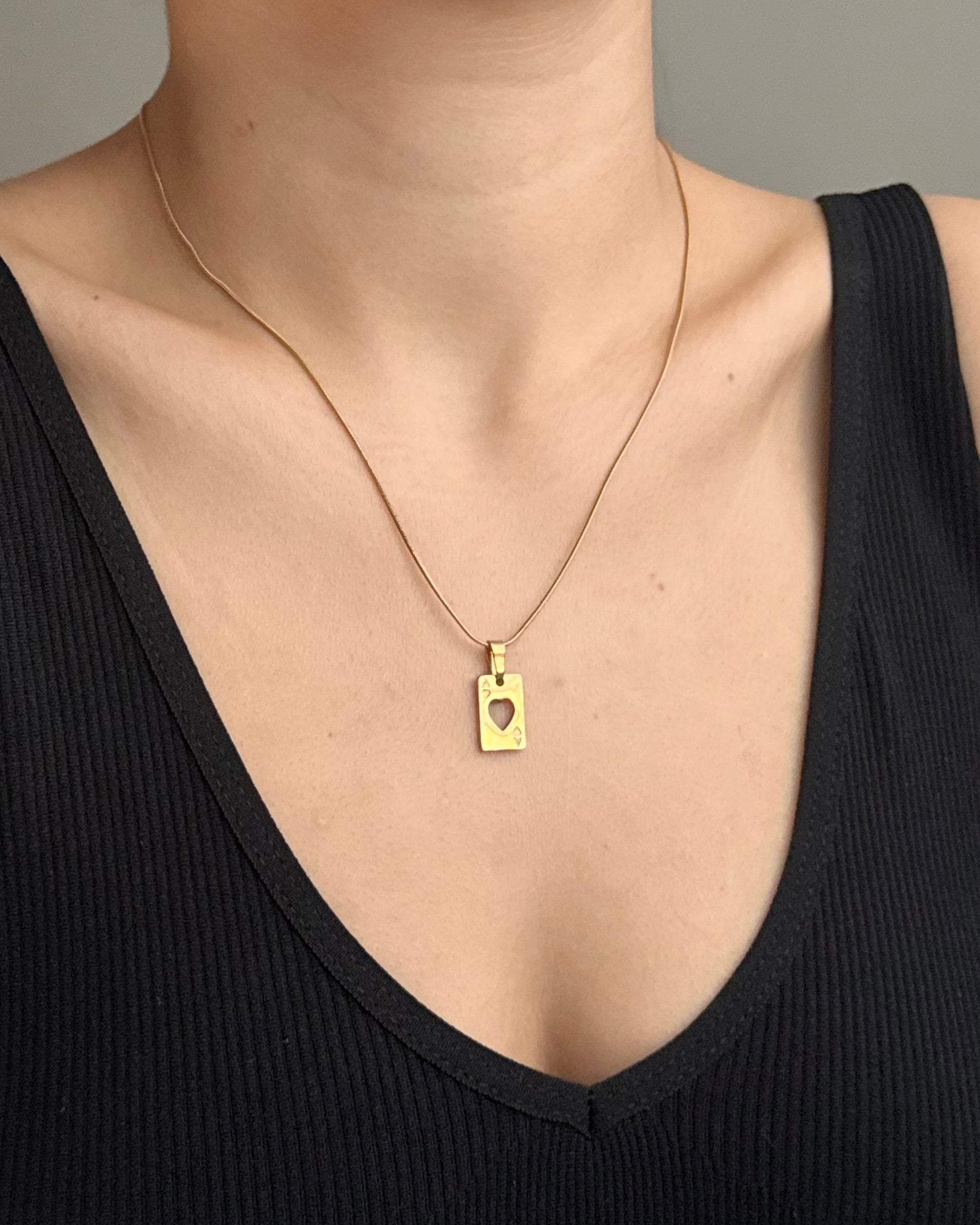 Çelik | As Kart Kolye