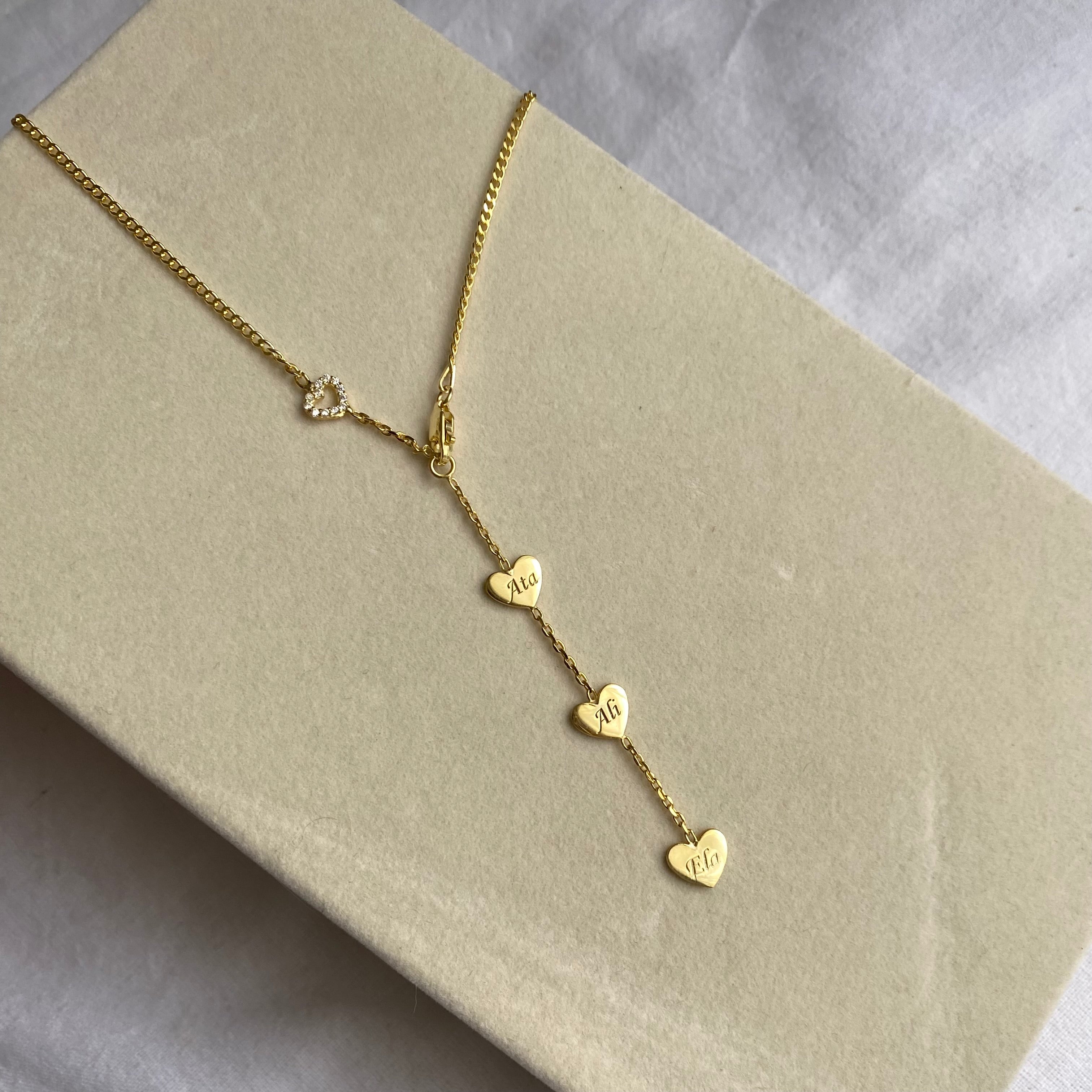 925 | Kalpli Kişiselleştirilebilir Y Kolye