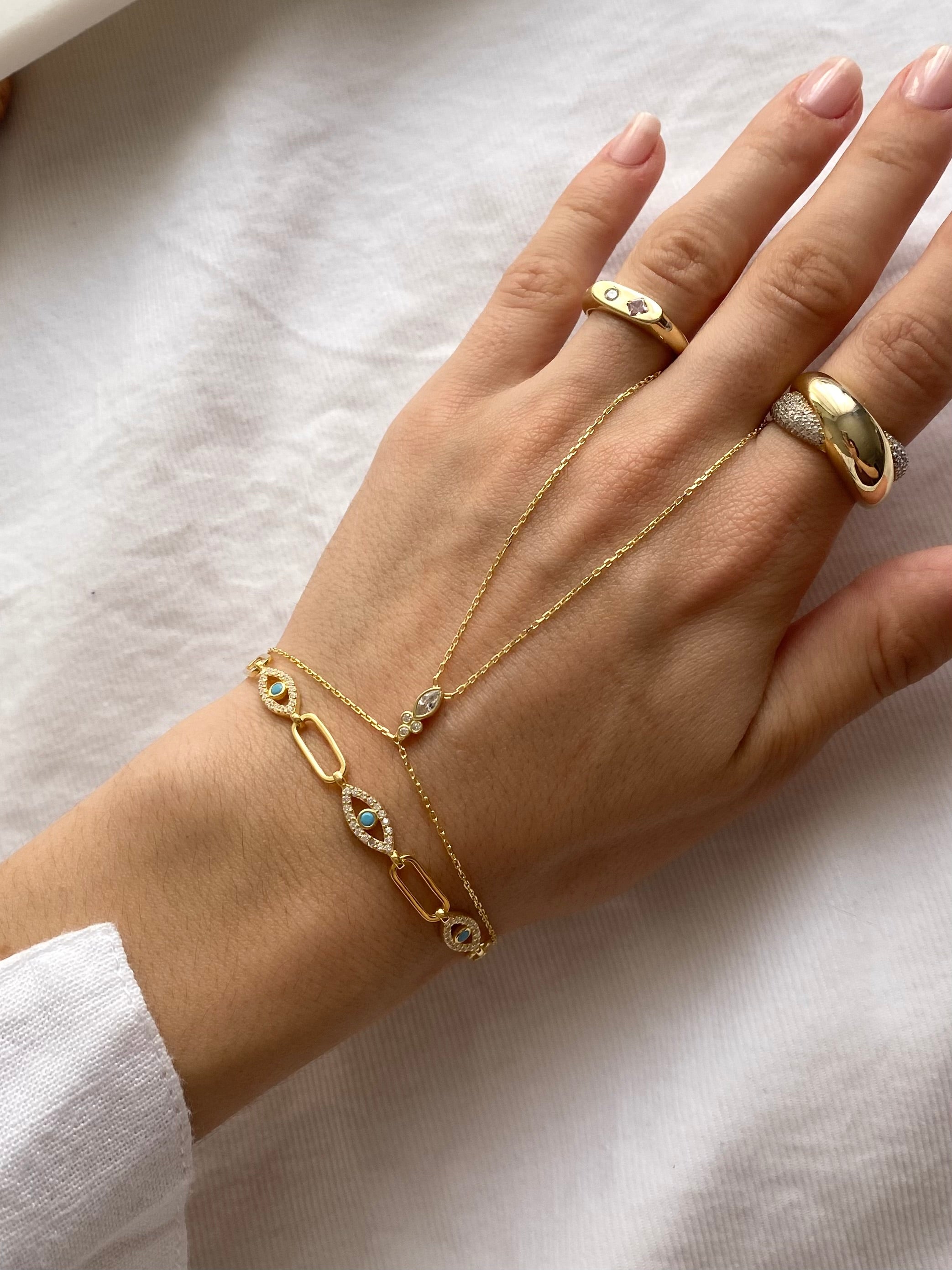 925 Gümüş Markiz Kesim Taş Şahmeran