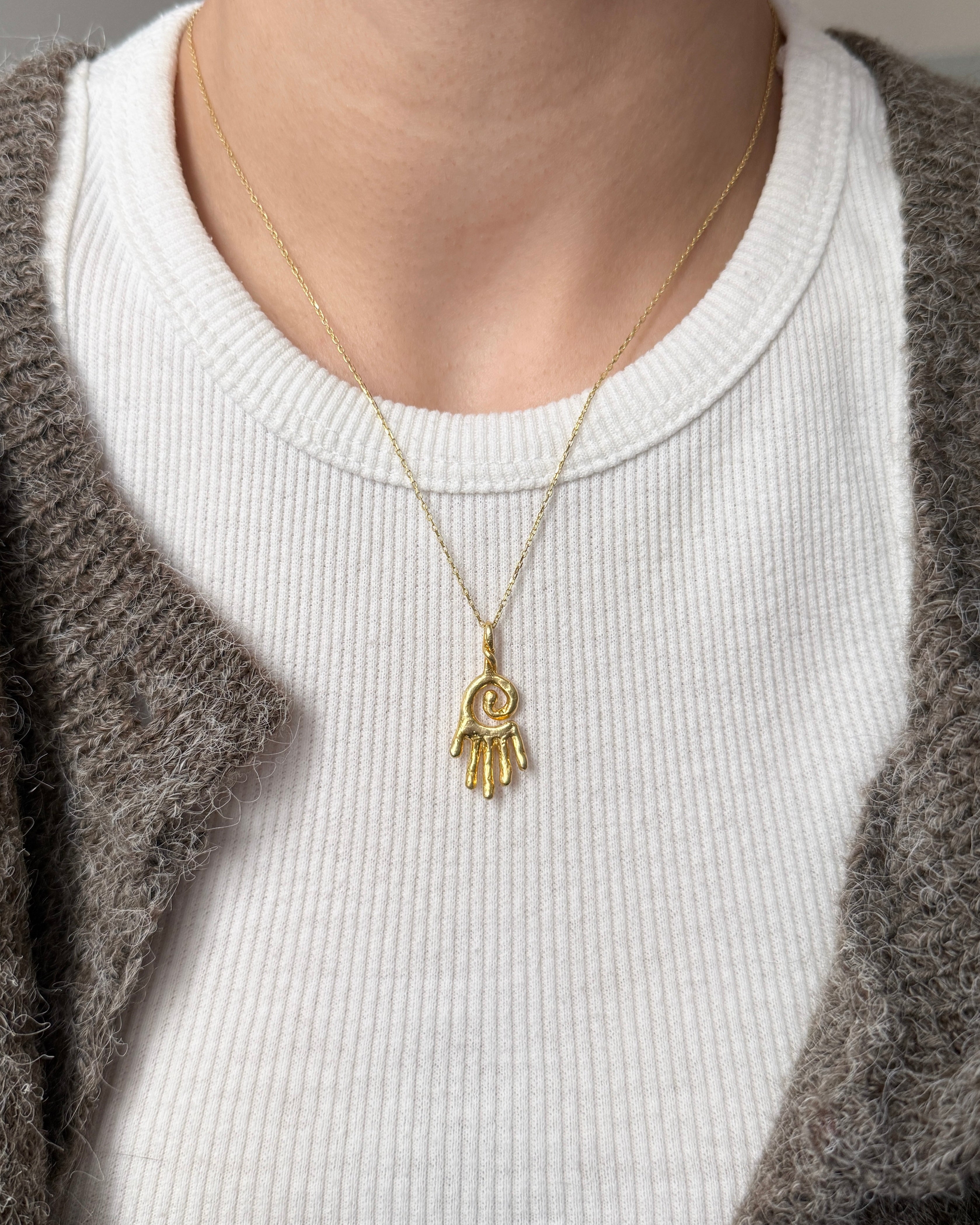 Pirinç | Döngü El Kolye