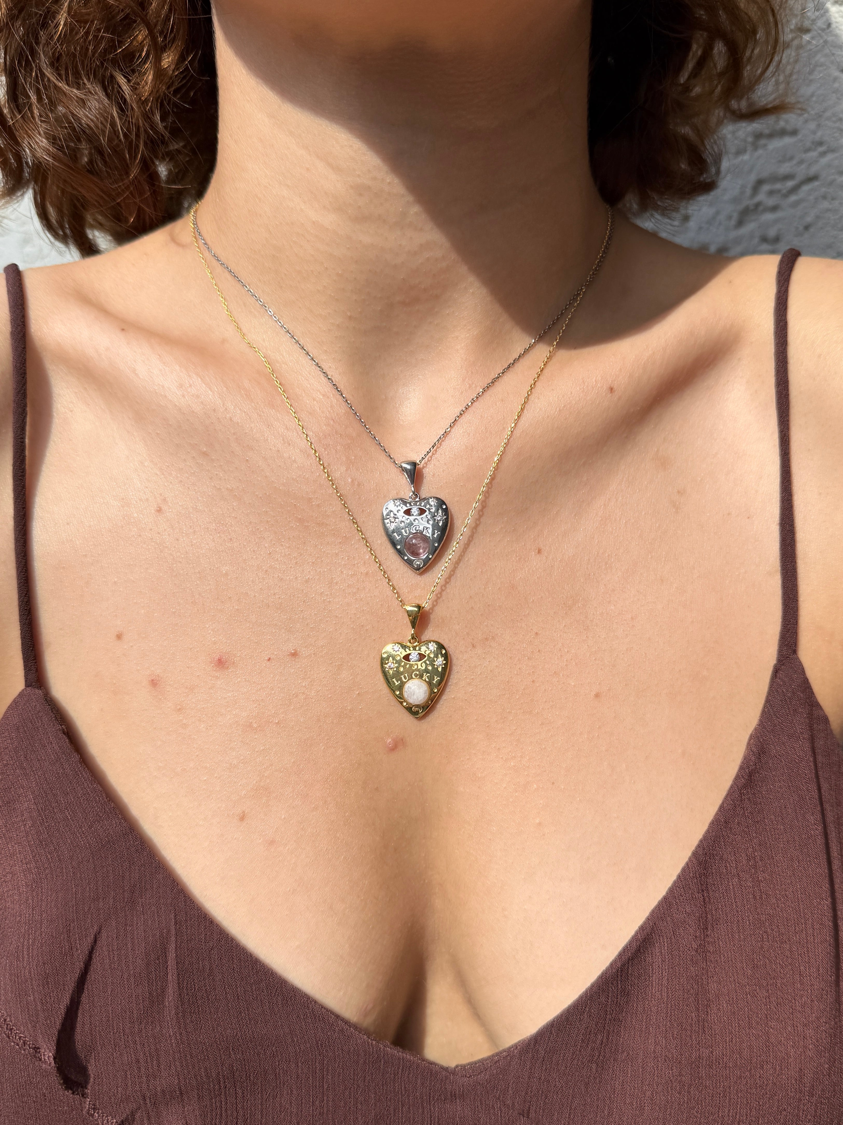 925 | Doğal Taş Şans Kolyesi