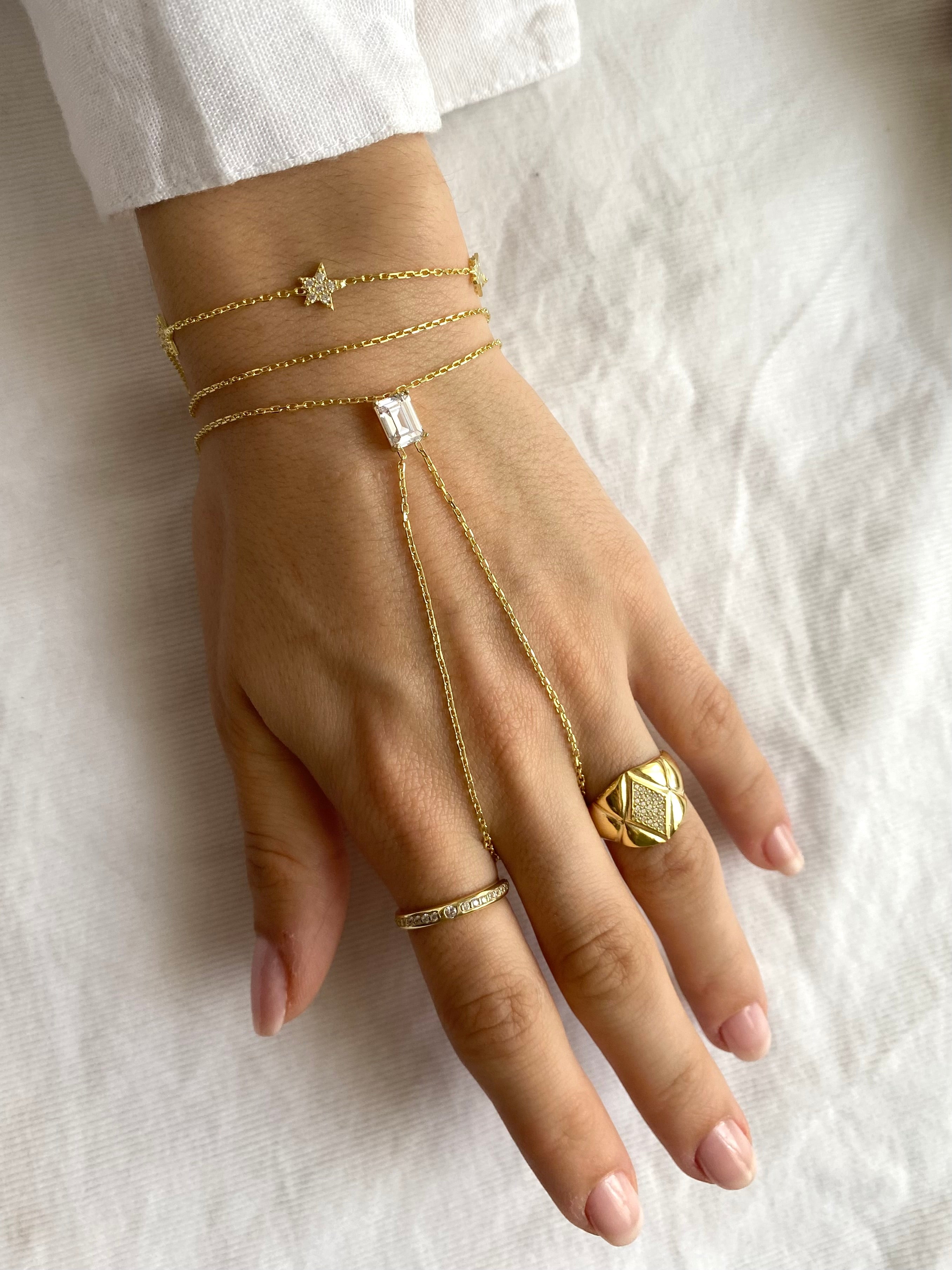 925 Gümüş Baklava Desen Serçe Parmak Yüzüğü