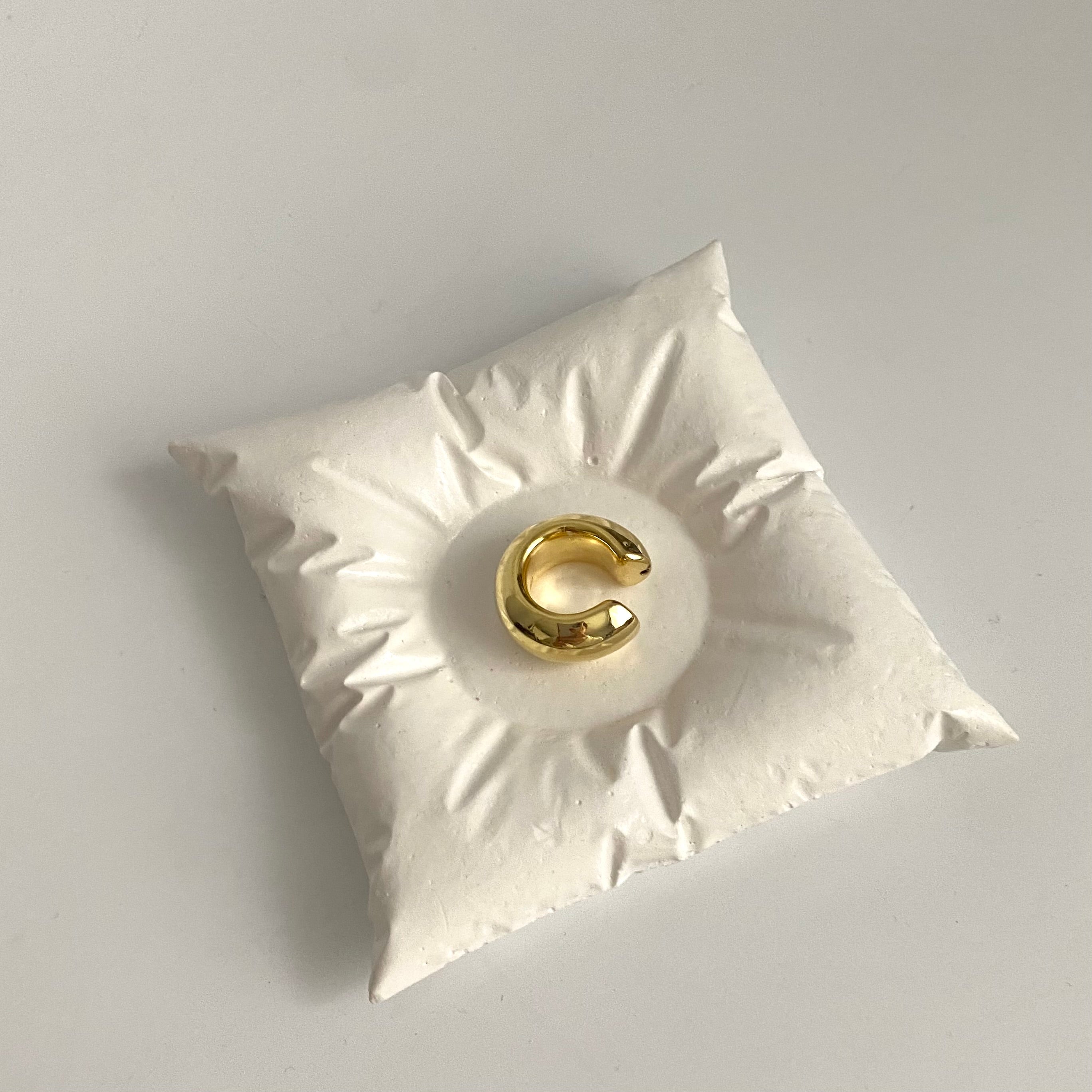 925 Ayar Gümüş Tombul Earcuff (tek adet)