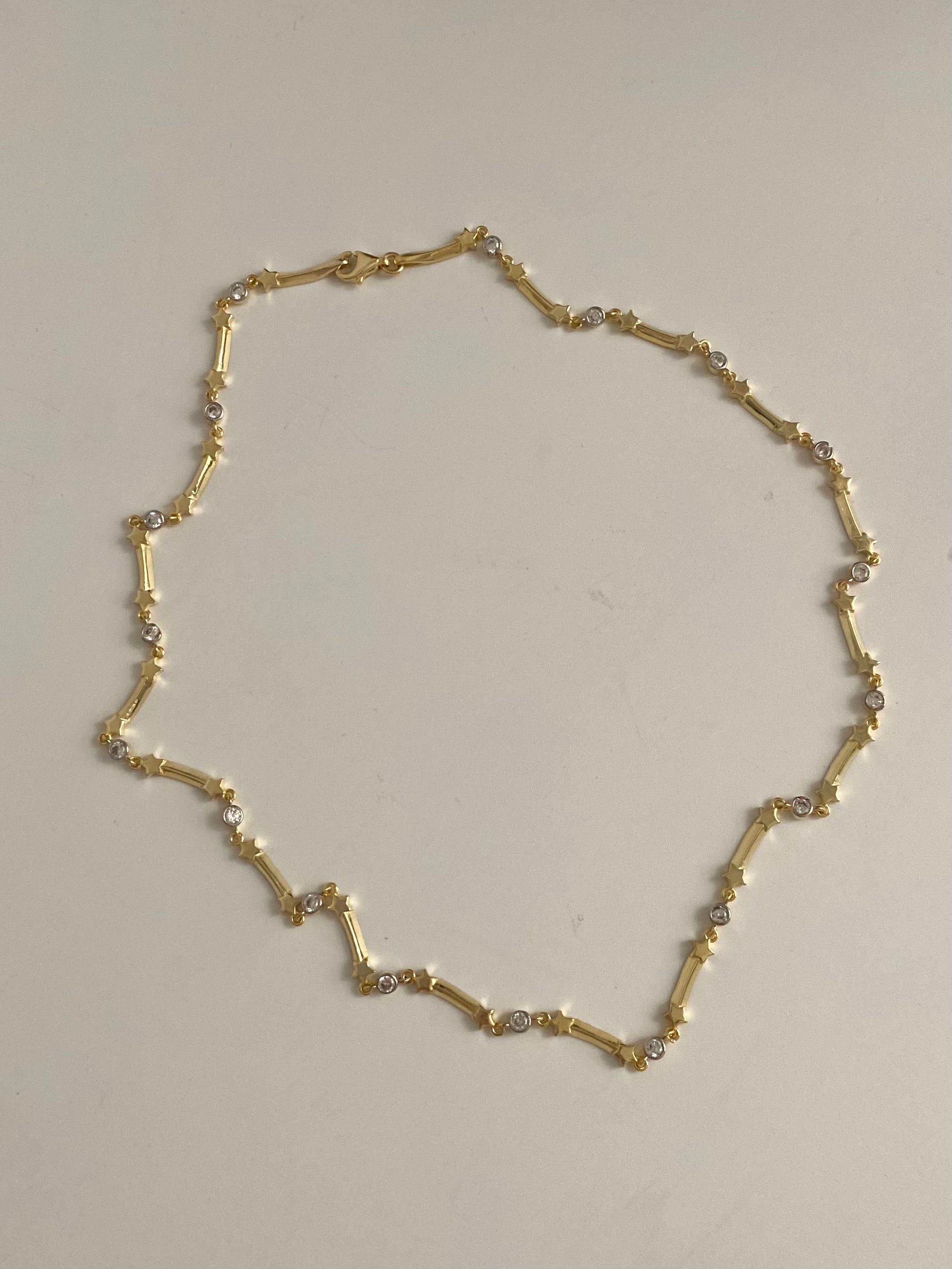 925 Gümüş Yıldız Çubuk Kolye