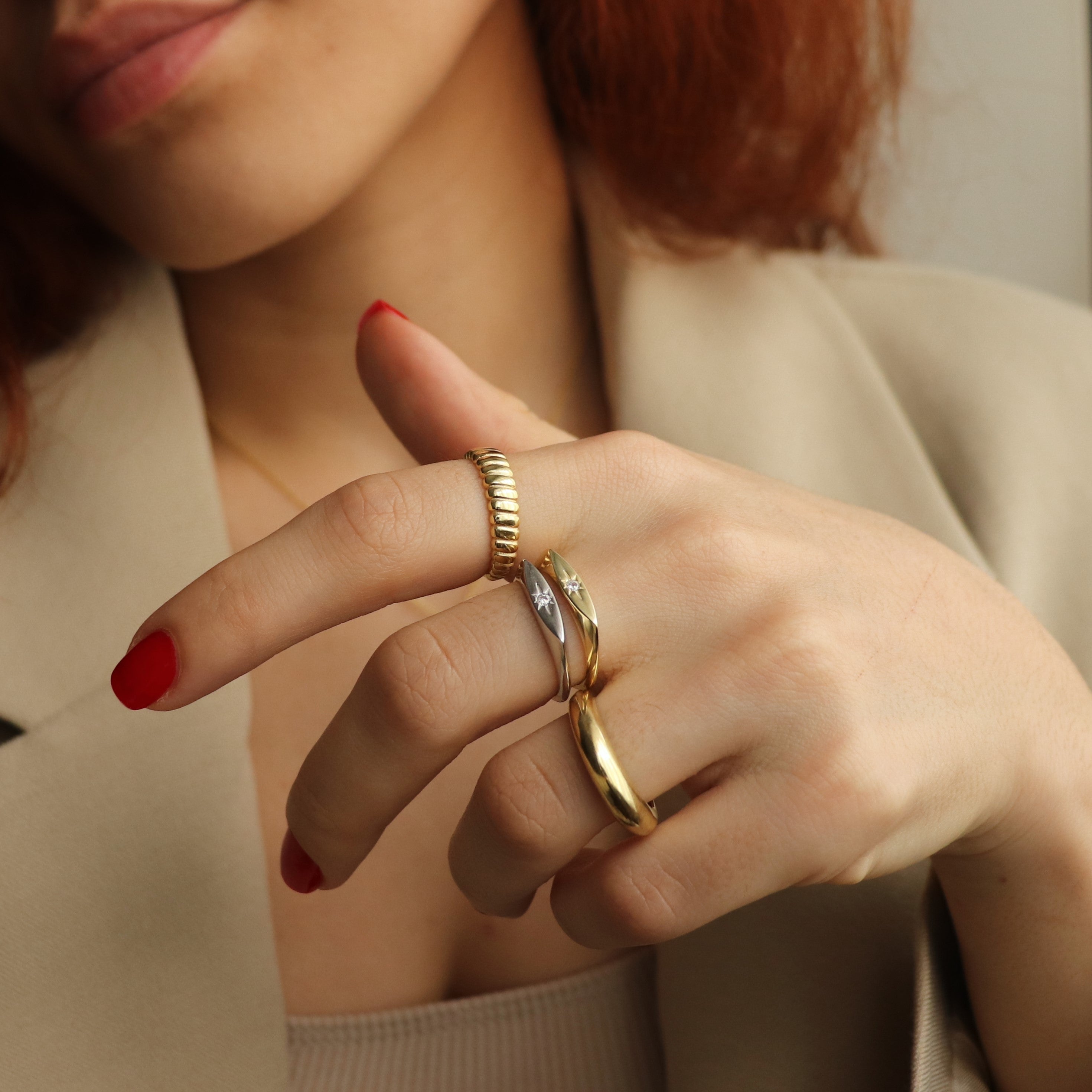 925 Ayar Gümüş | Kuzey Yıldız Yüzük