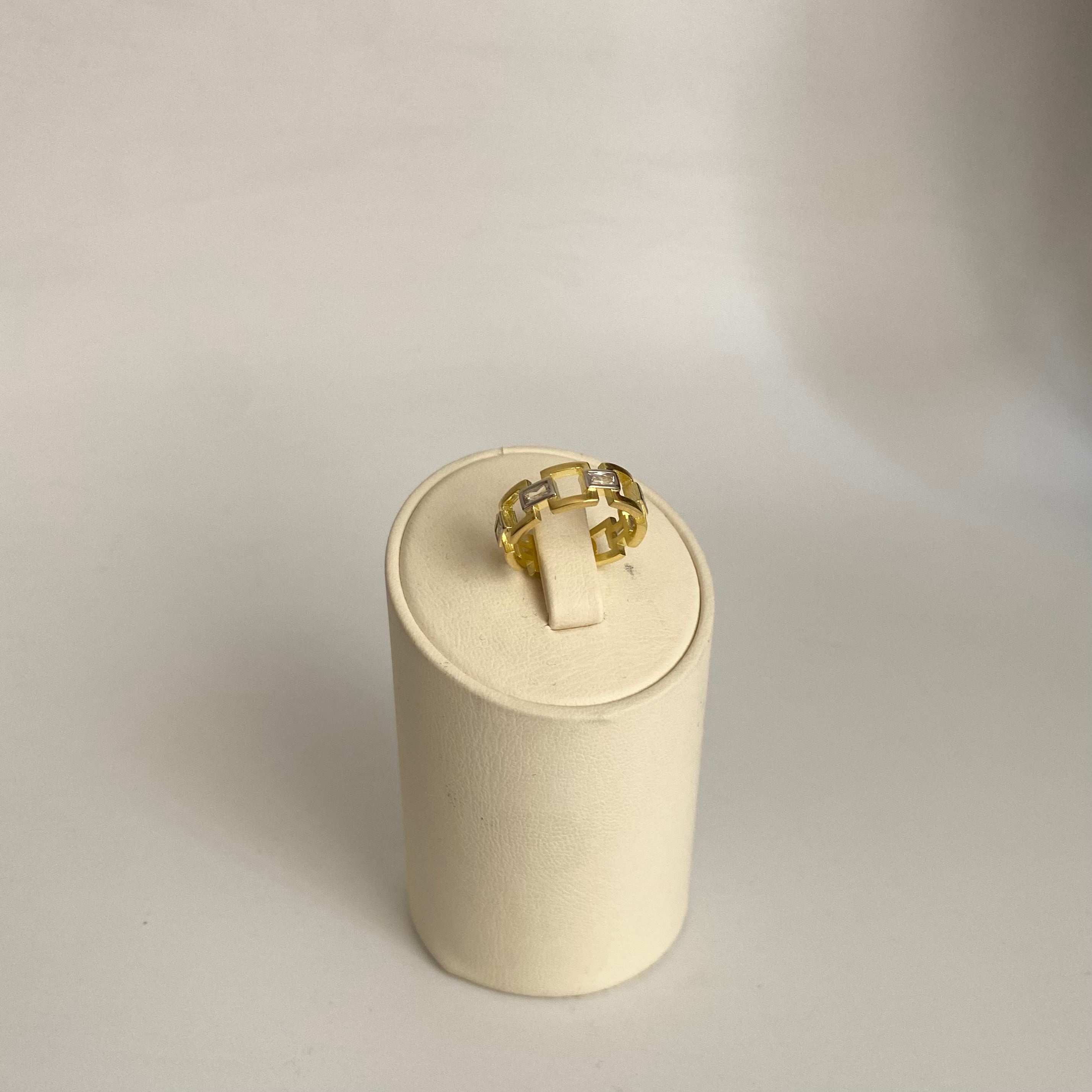 925 Gümüş Mix Baget Zincir Yüzük