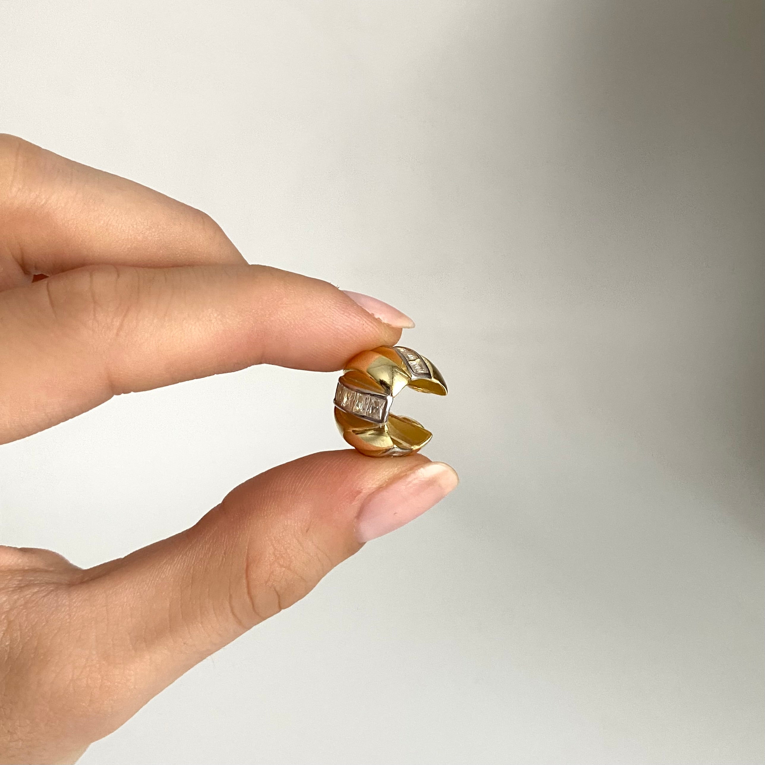 925 Gümüş Baget Tombul Earcuff ( Adet)